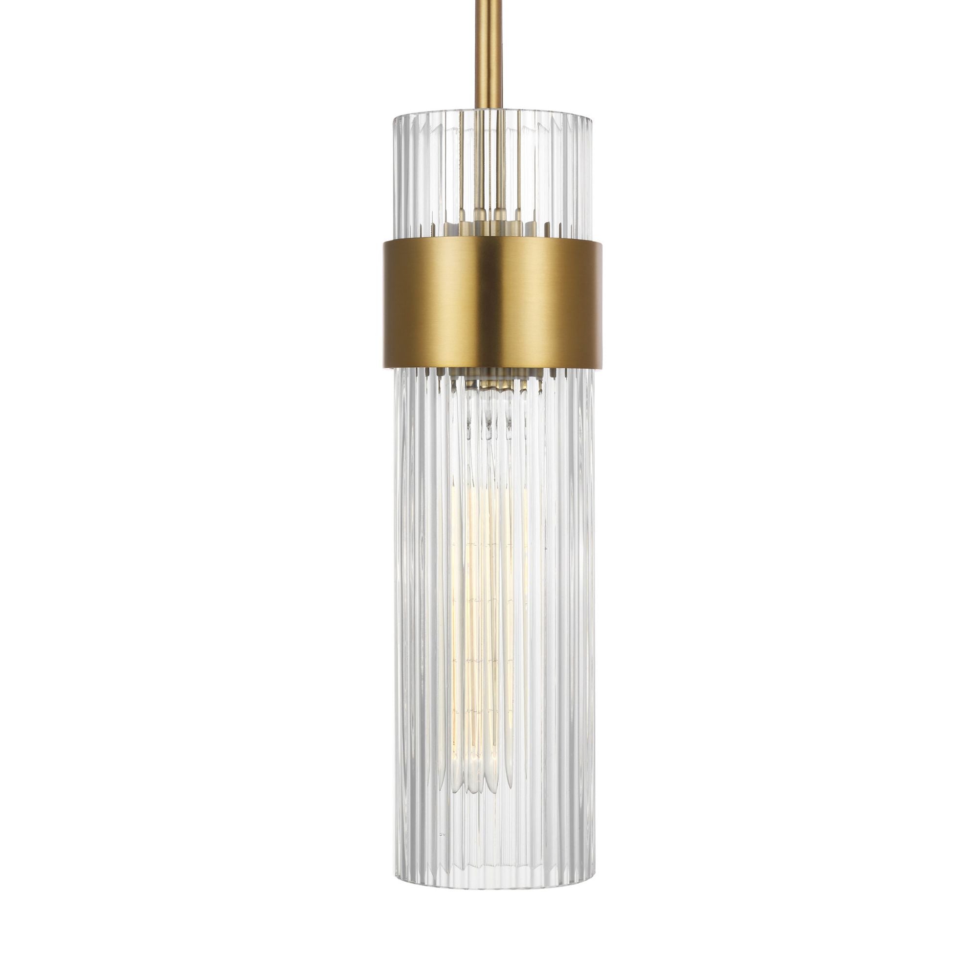 Chapman & Myers Geneva Medium Pendant in Burnished Brass