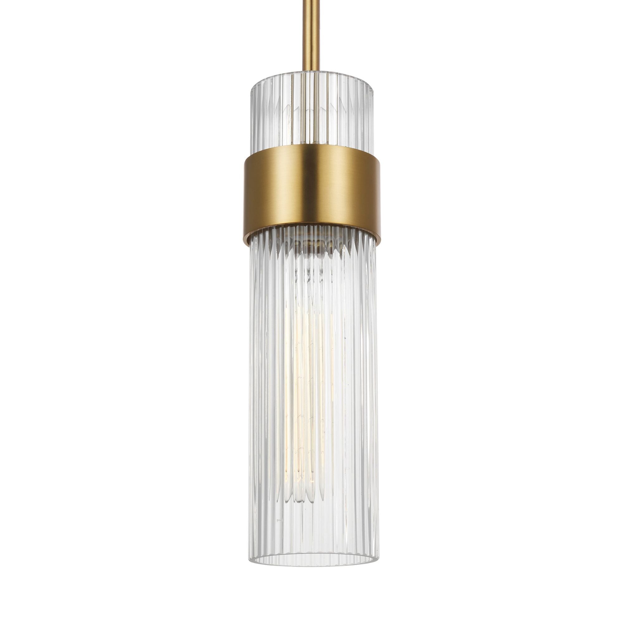 Chapman & Myers Geneva Medium Pendant in Burnished Brass