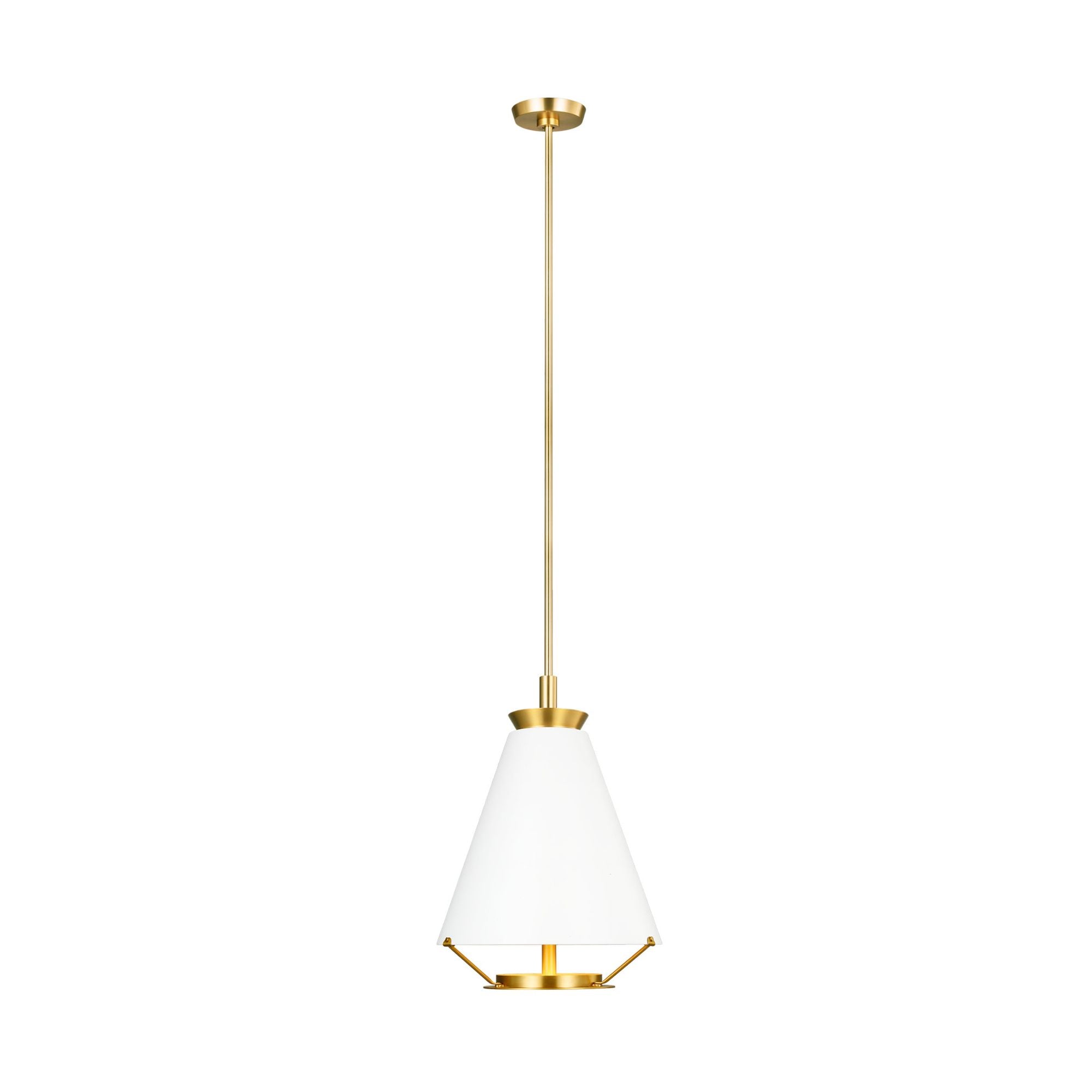 Chapman & Myers Ultra Light Tall Pendant in Burnished Brass