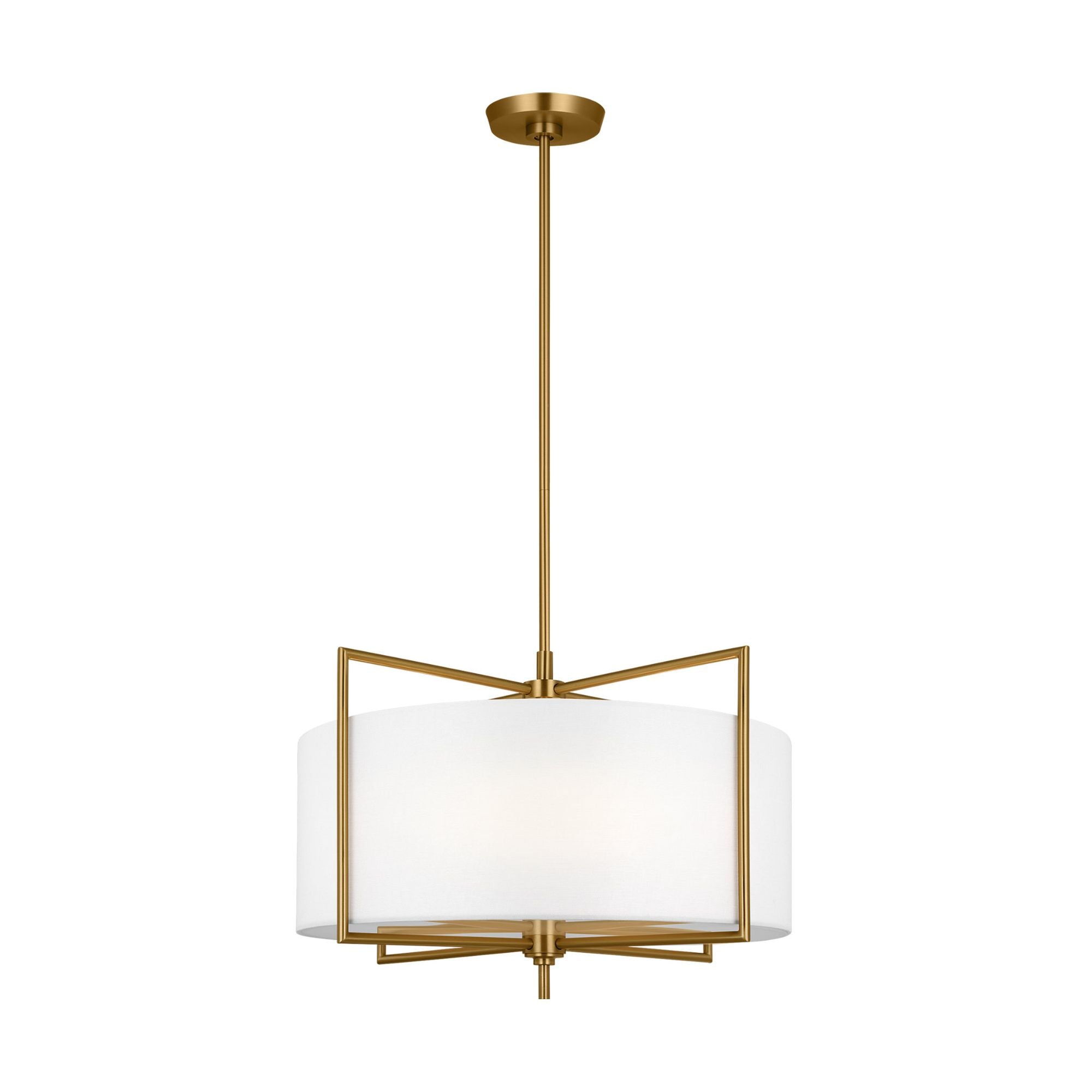 Chapman & Myers Perno Medium Hanging Shade in Burnished Brass