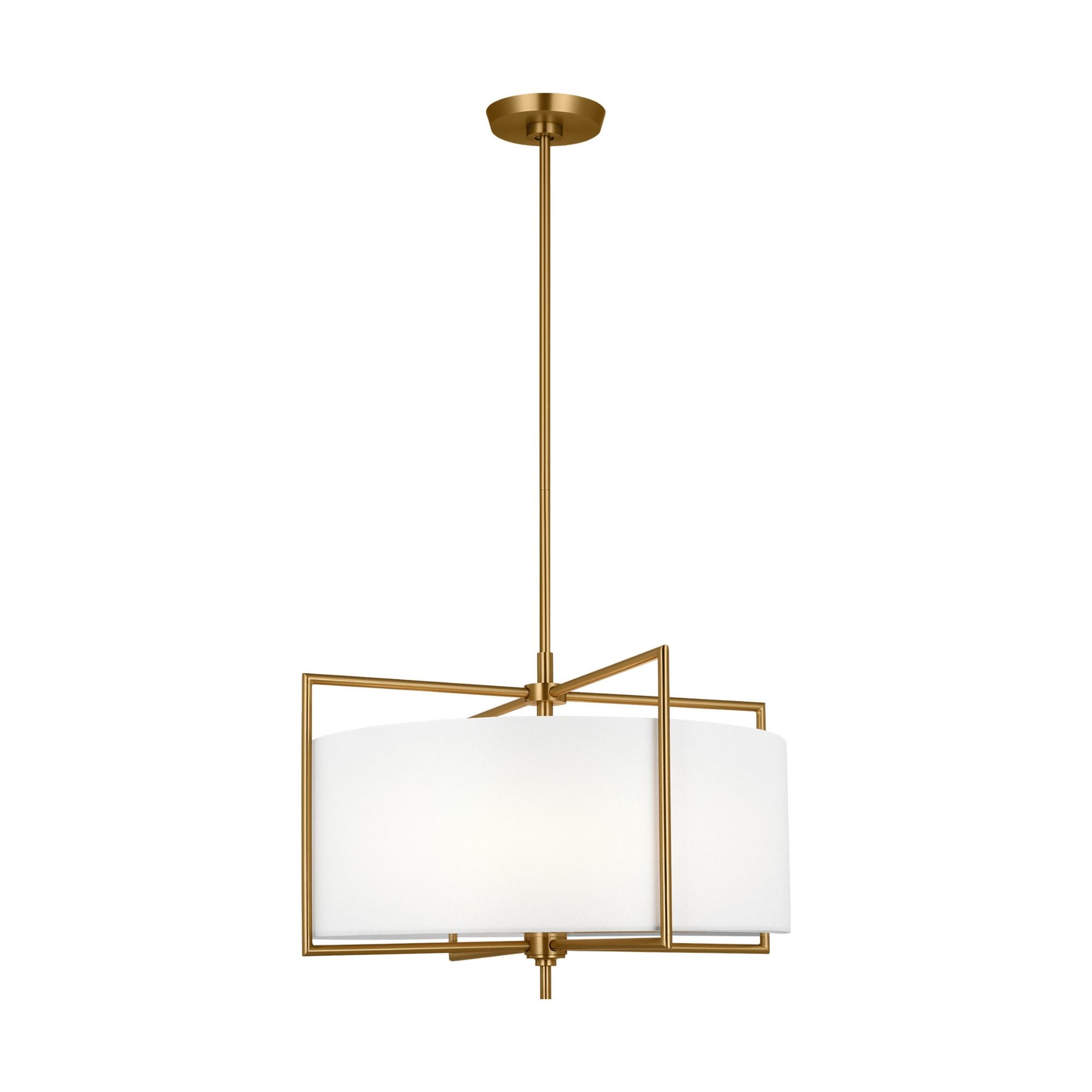 Chapman & Myers Perno Medium Hanging Shade in Burnished Brass
