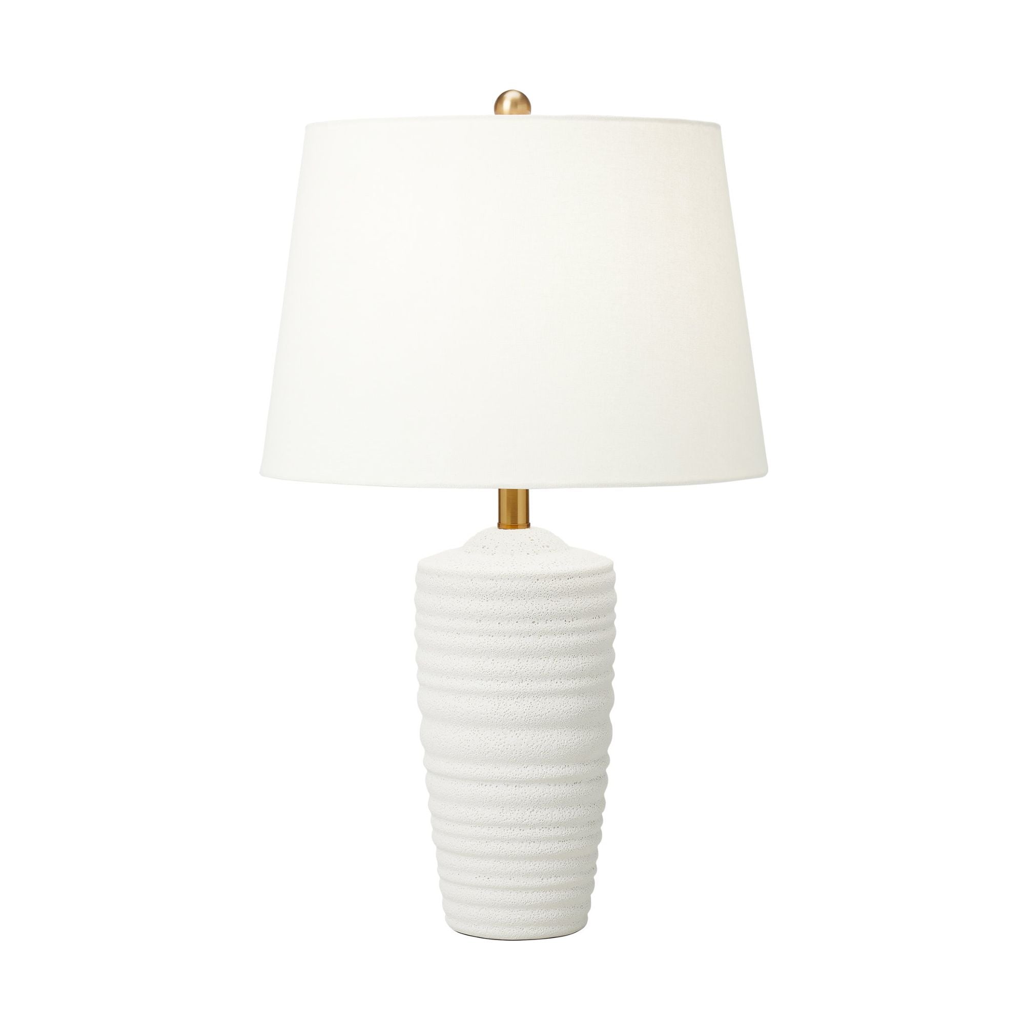 Chapman & Myers Waveland Table Lamp in Porous White