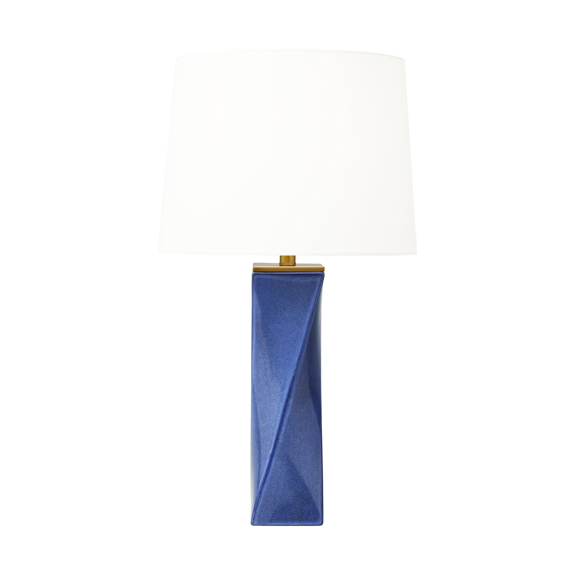 Chapman & Myers Lagos Table Lamp in Frosted Blue