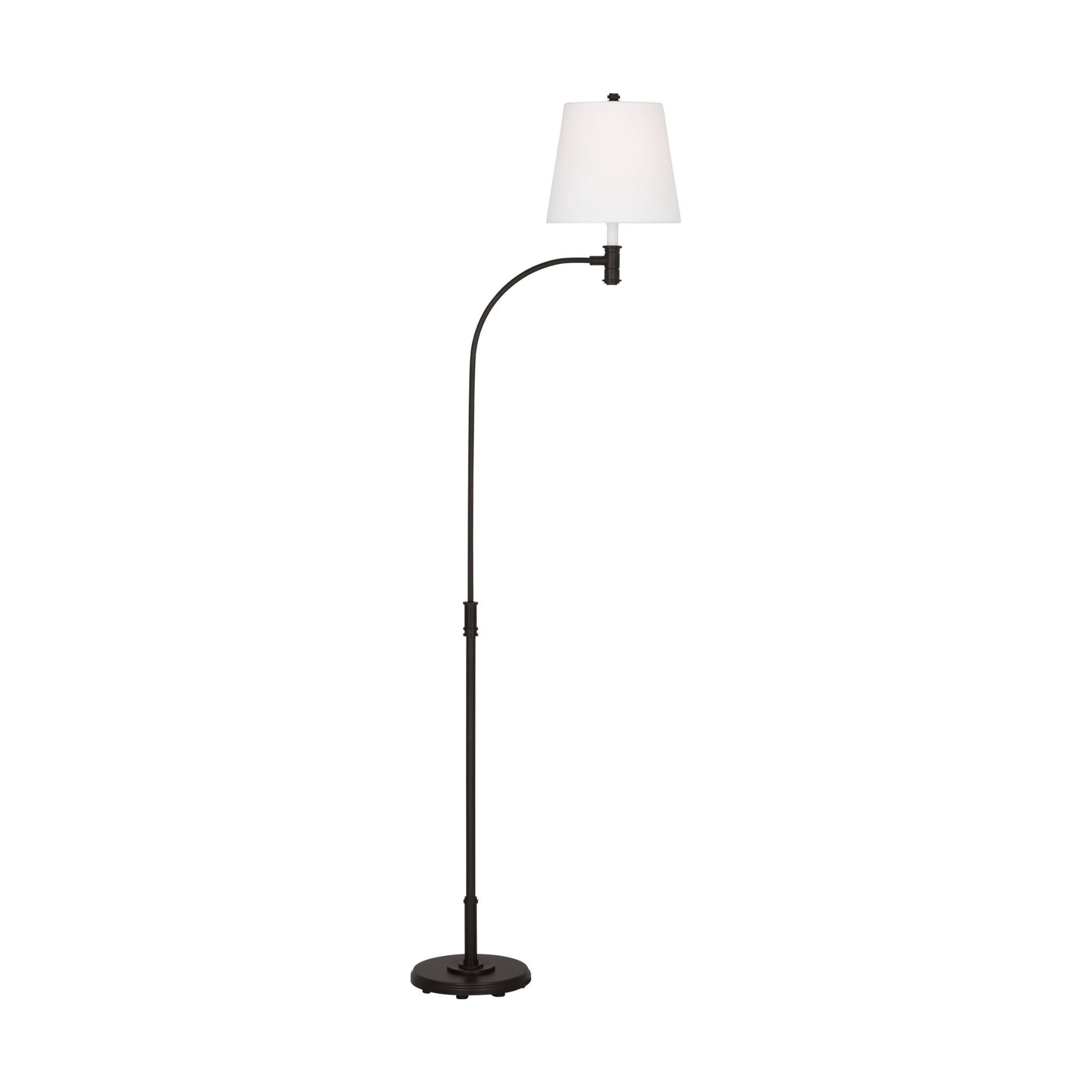 Chapman & Myers Belmont Extra Large Task Floor Lamp in Aged Iron