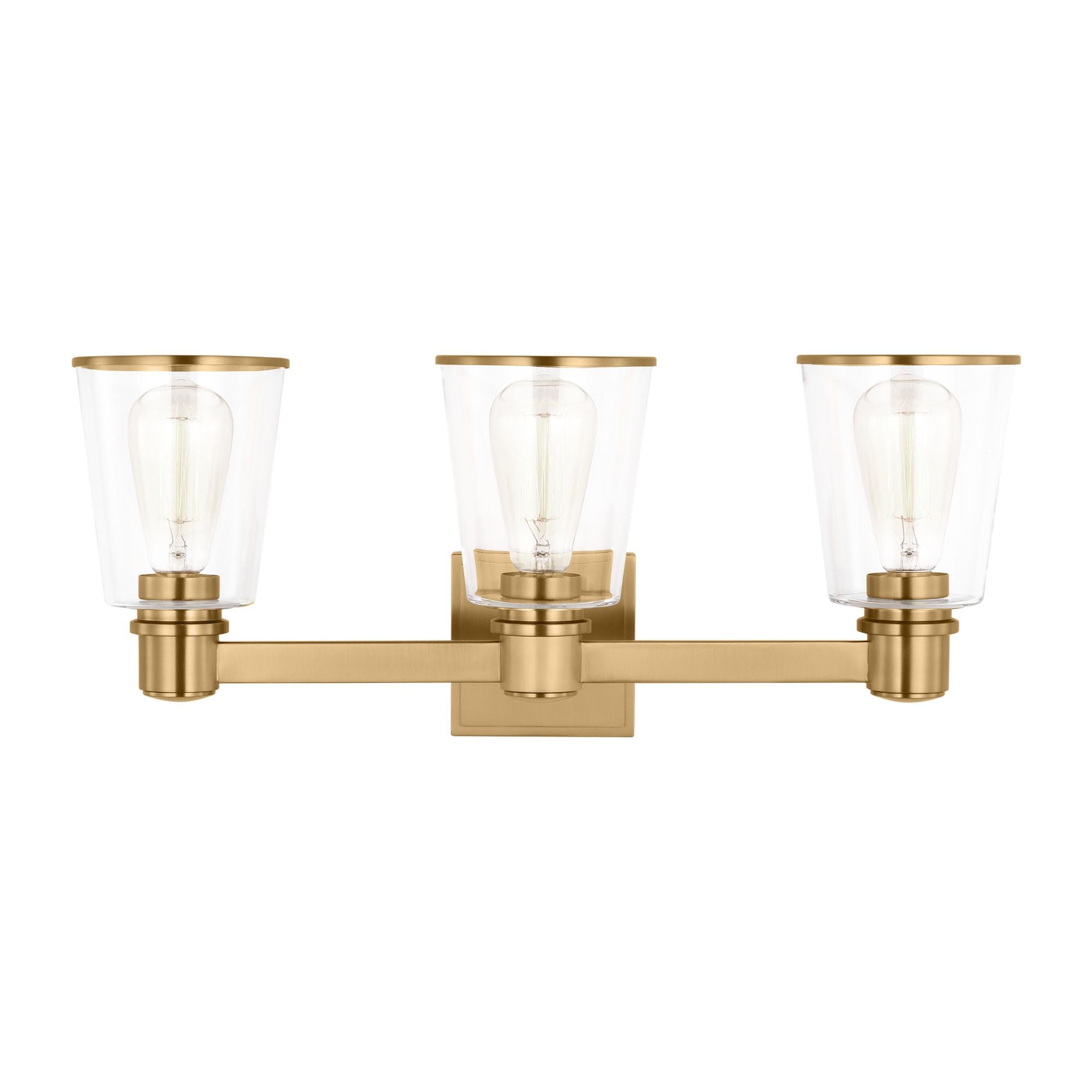 Chapman & Myers Alessa 3 - Light Vanity in Burnished Brass