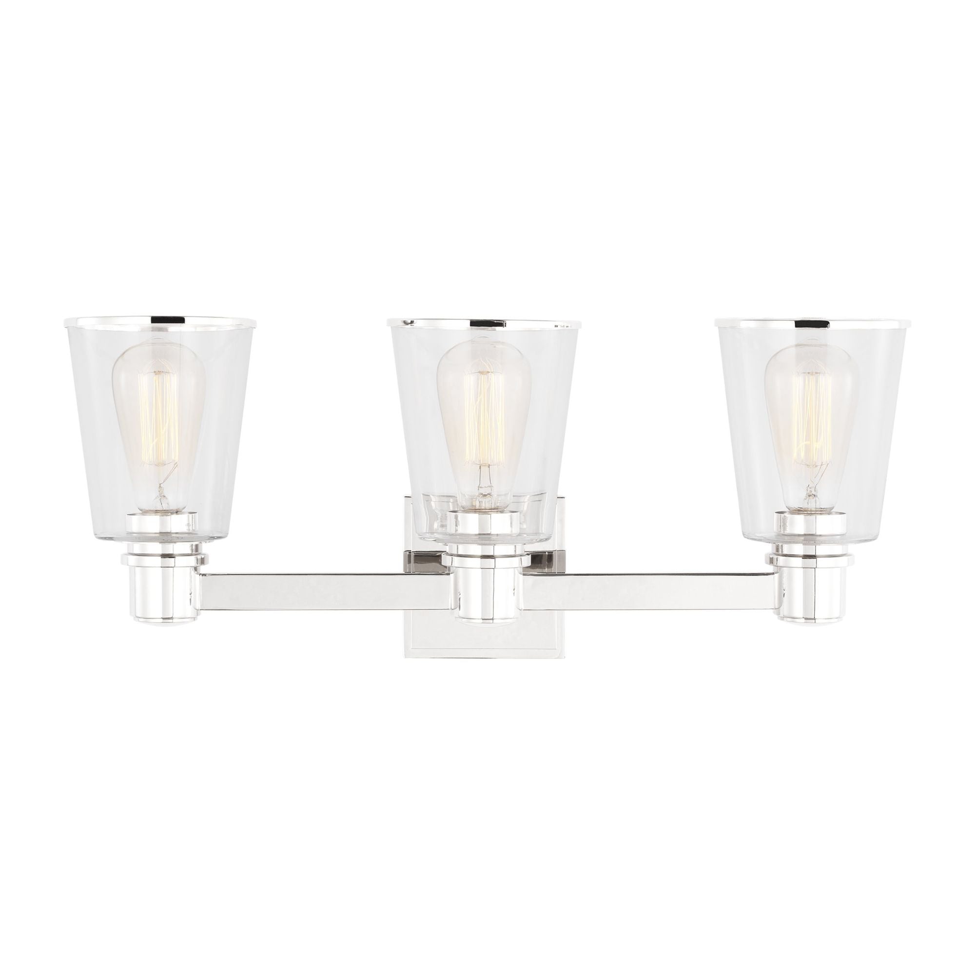 Chapman & Myers Alessa 3 - Light Vanity in Polished Nickel