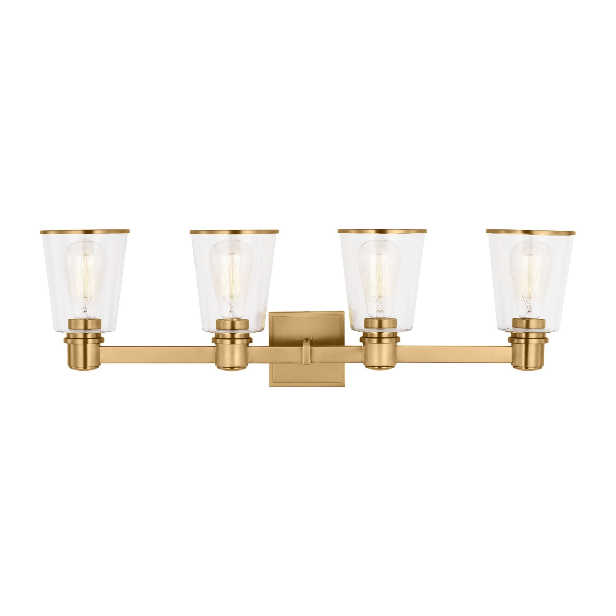 Chapman & Myers Alessa 4 - Light Vanity in Burnished Brass