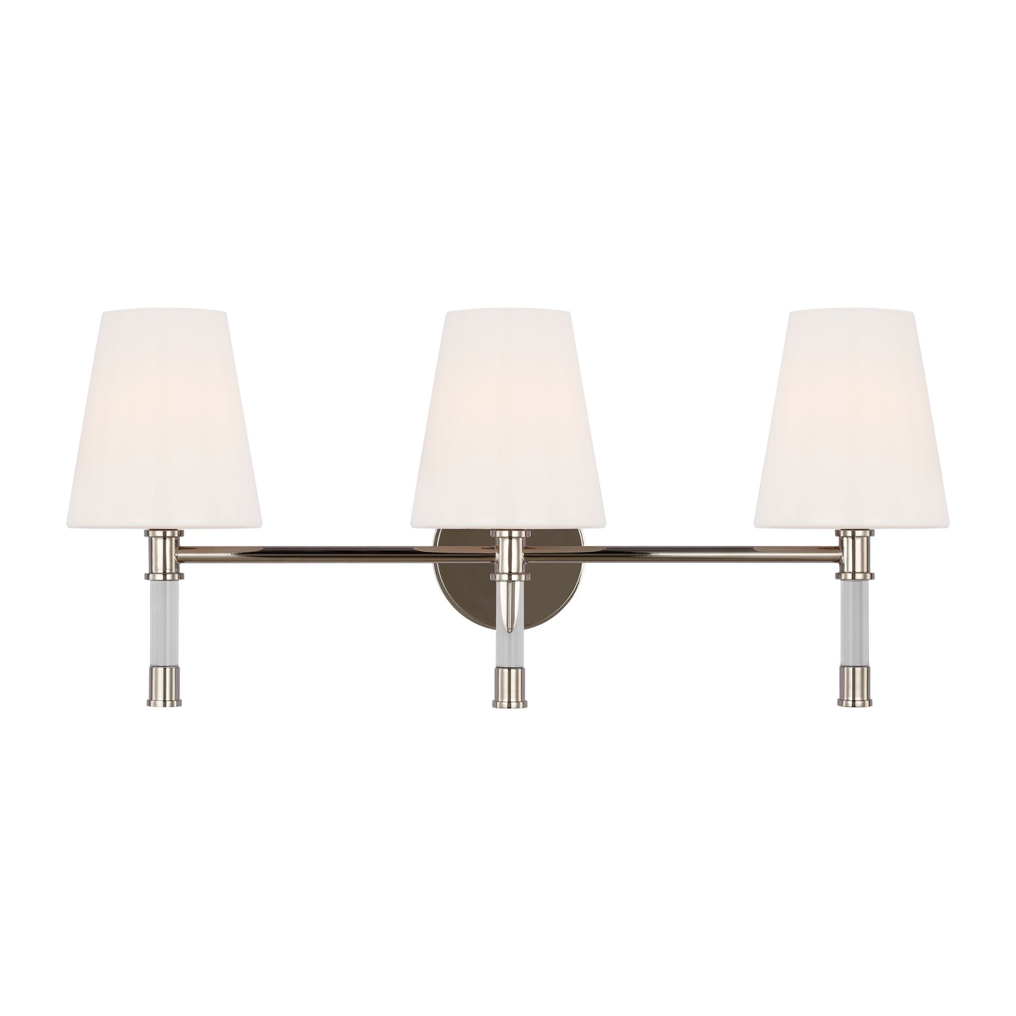 Chapman & Myers Hanover 3 - Light Vanity in Polished Nickel