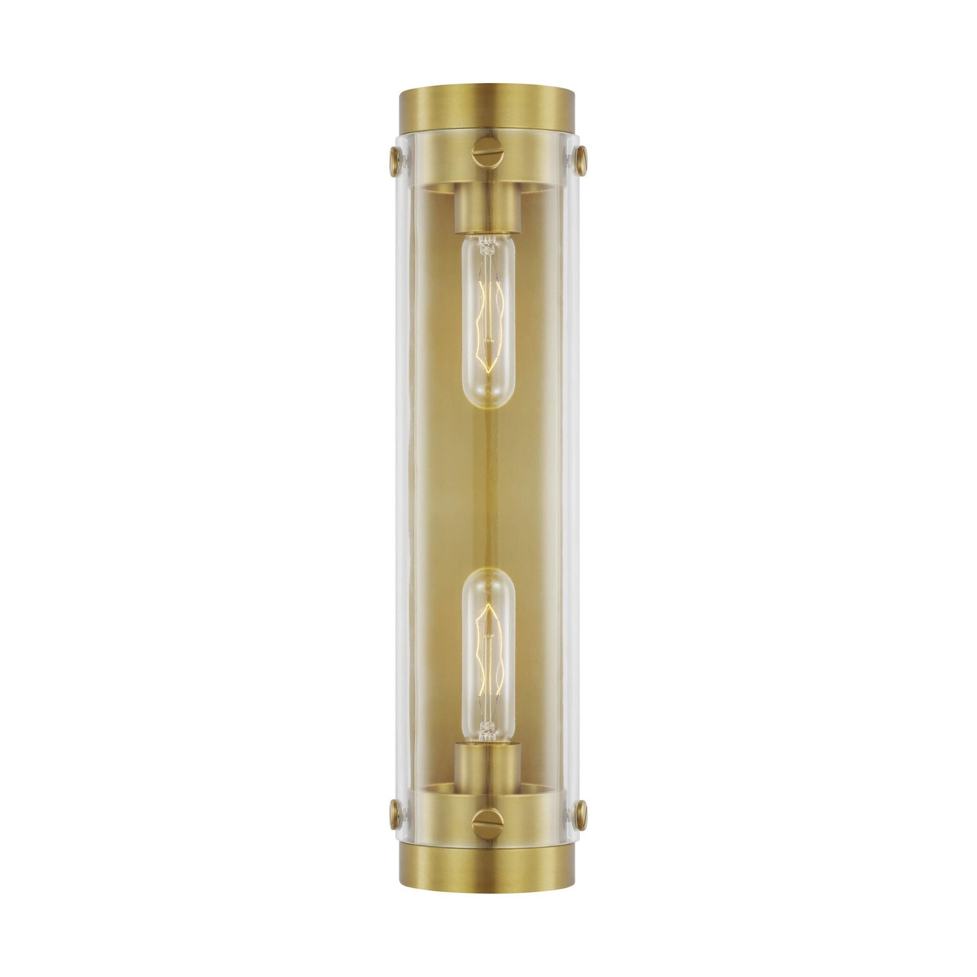Chapman & Myers Garrett Linear Sconce in Burnished Brass
