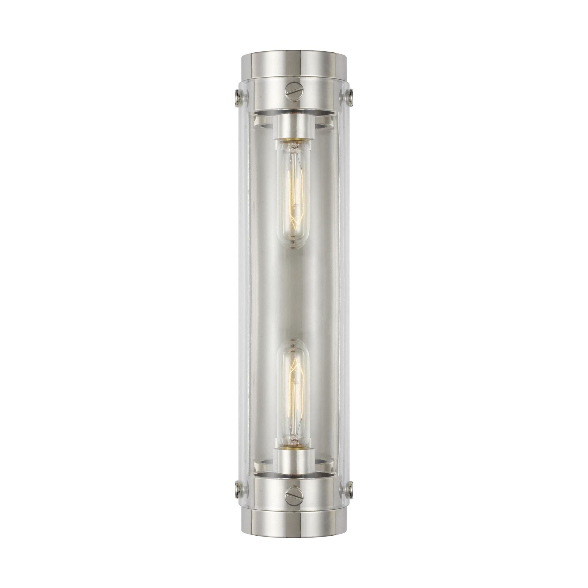 Chapman & Myers Garrett Linear Sconce in Polished Nickel