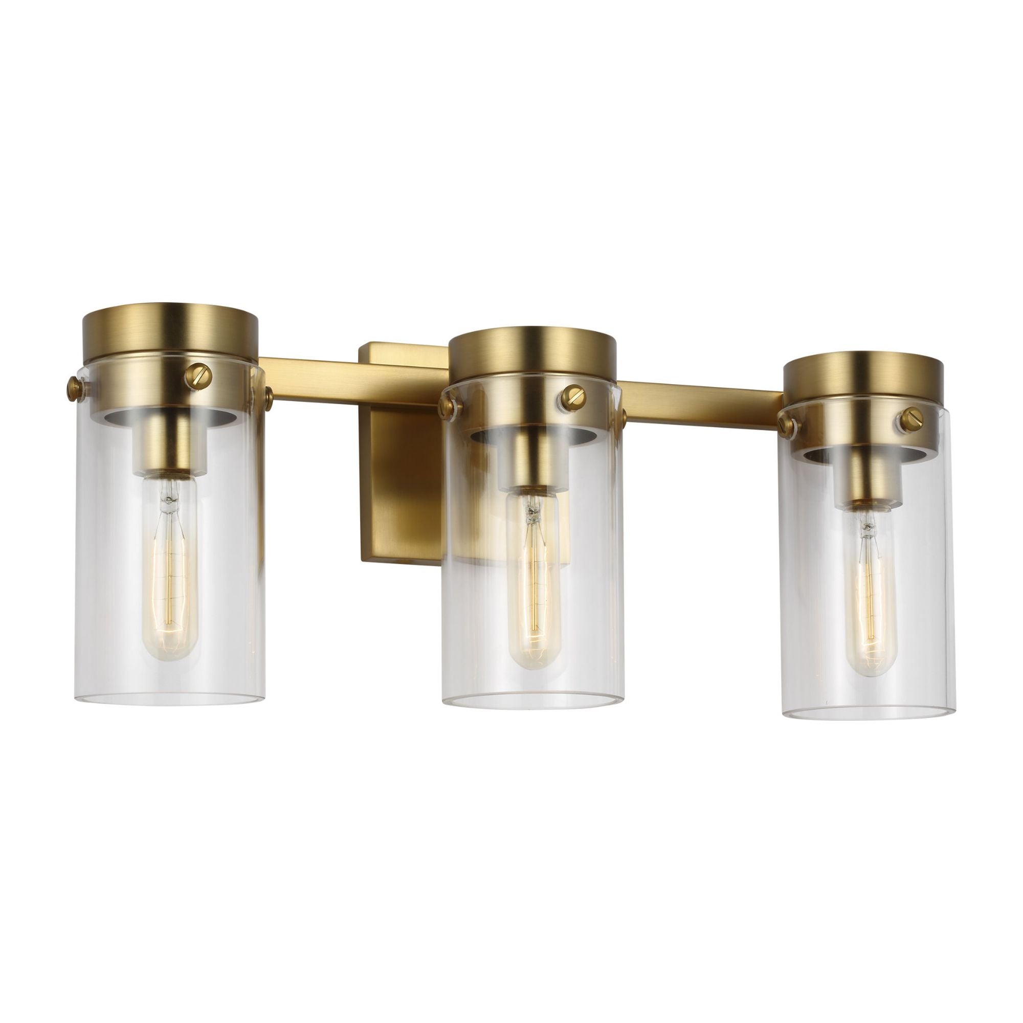 Chapman & Myers Garrett 3 - Light Vanity in Burnished Brass