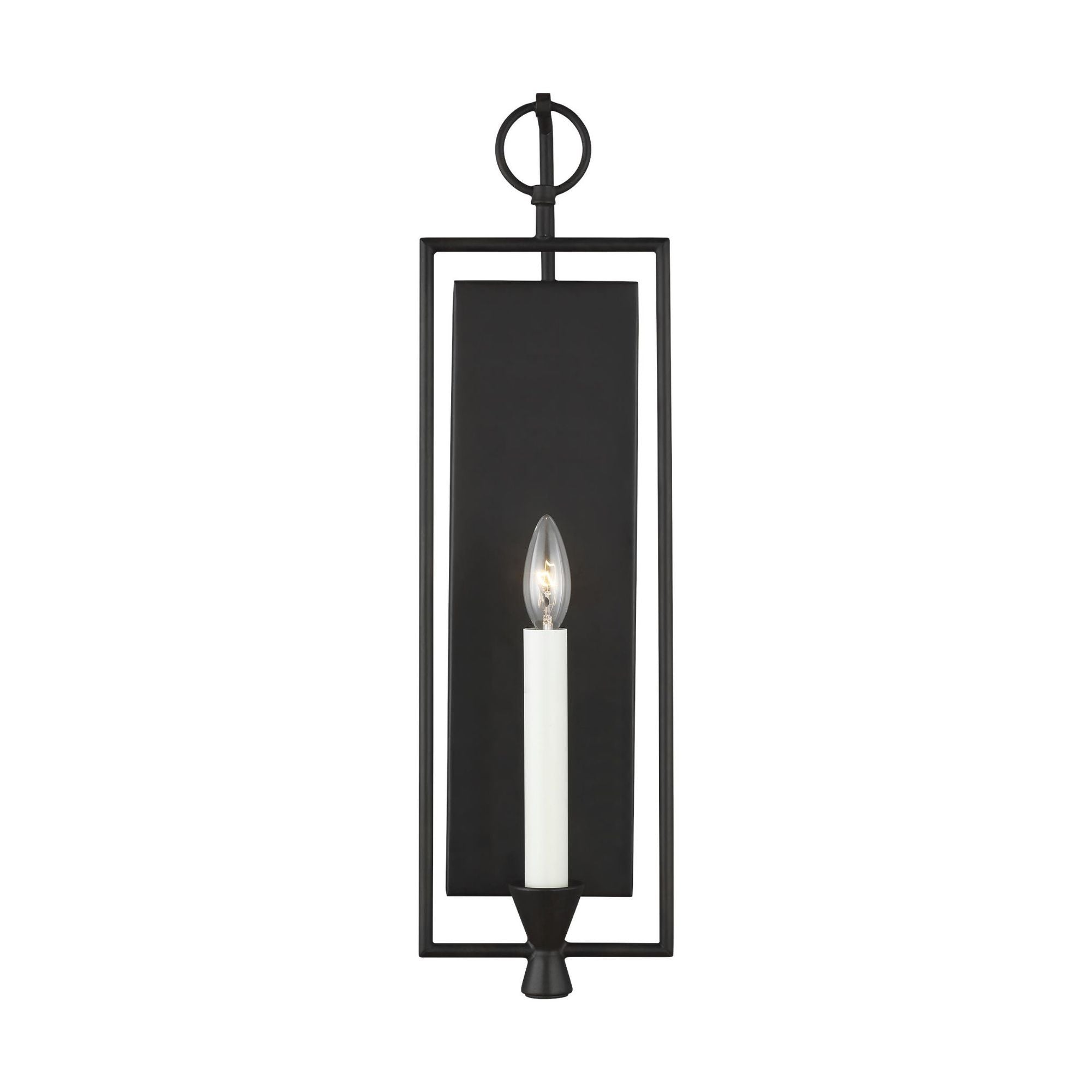 Chapman & Myers Keystone Sconce in Aged Iron