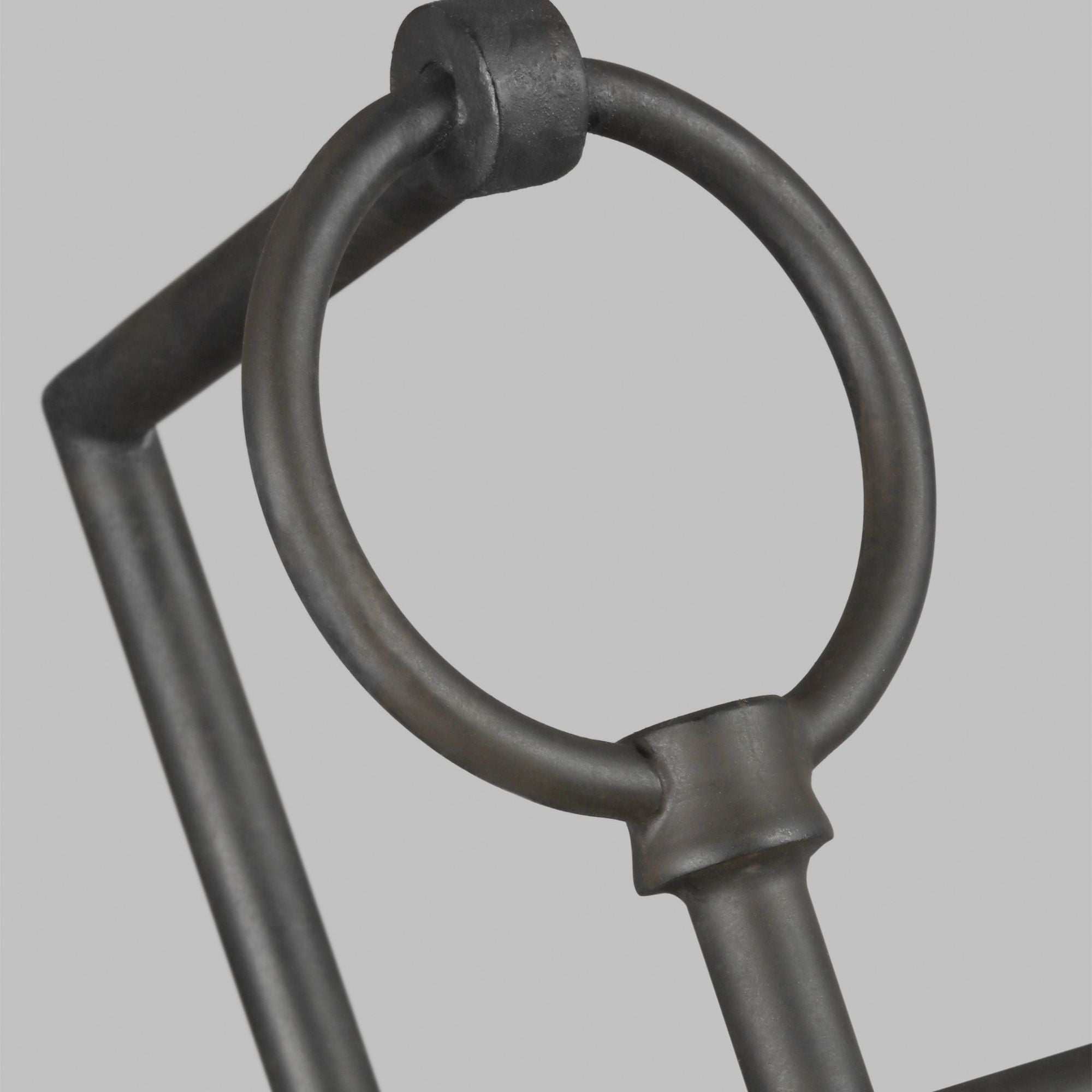 Chapman & Myers Keystone Sconce in Aged Iron