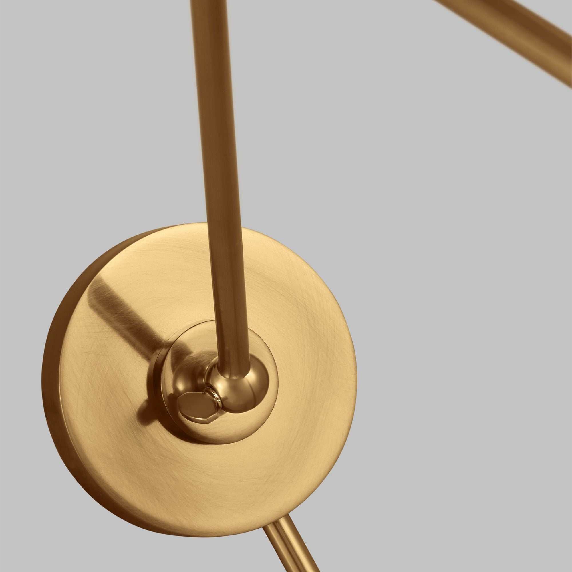 Chapman & Myers Wellfleet Double Arm Dome Task Sconce in Midnight Black and Burnished Brass