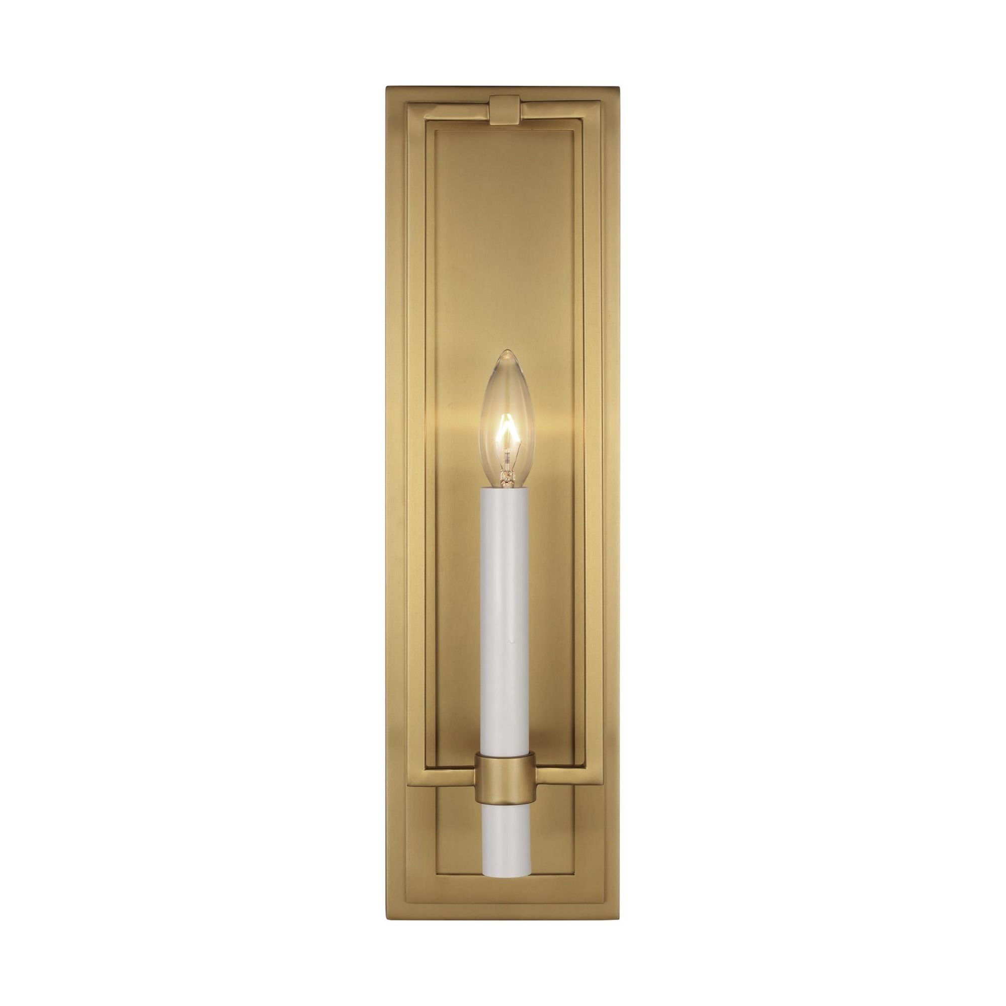 Chapman & Myers Marston Tall Sconce in Burnished Brass