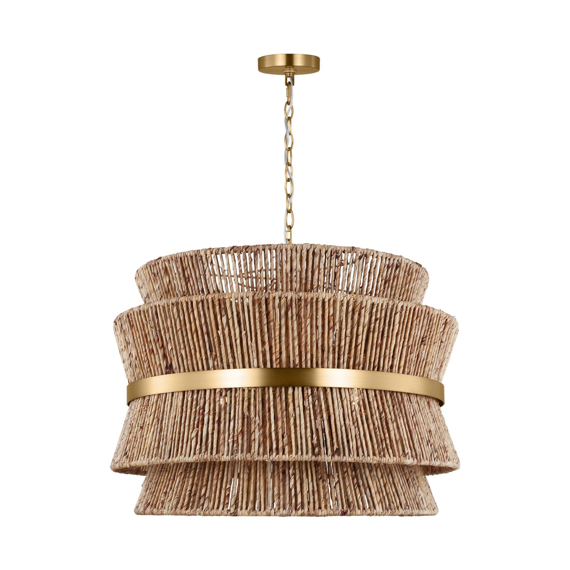 Drew & Jonathan Thurlo Large Hanging Shade in Satin Brass
