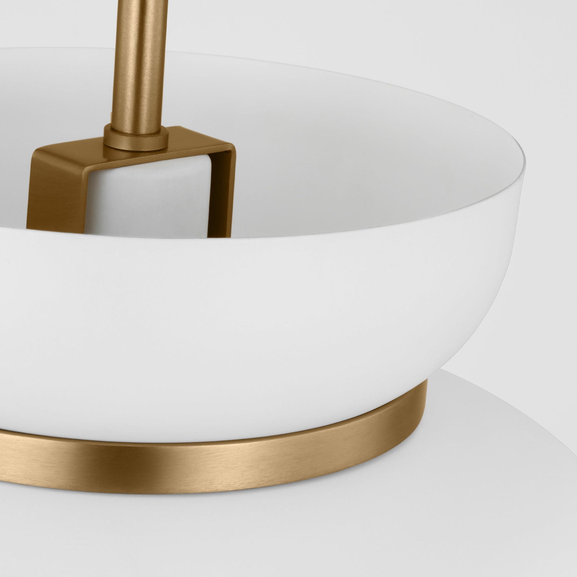Drew & Jonathan Pemberton Medium Pendant in Matte White