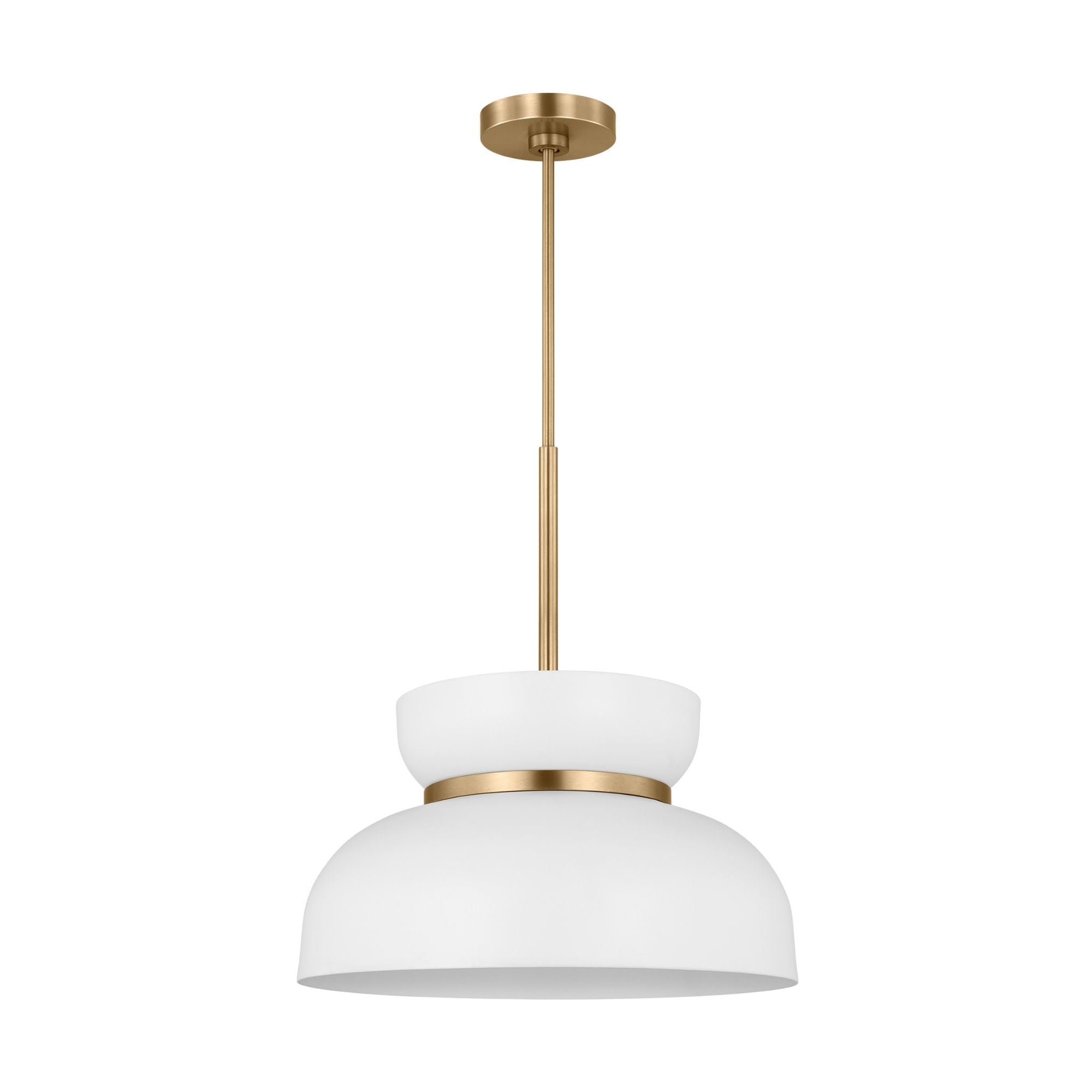 Drew & Jonathan Pemberton Medium Pendant in Matte White