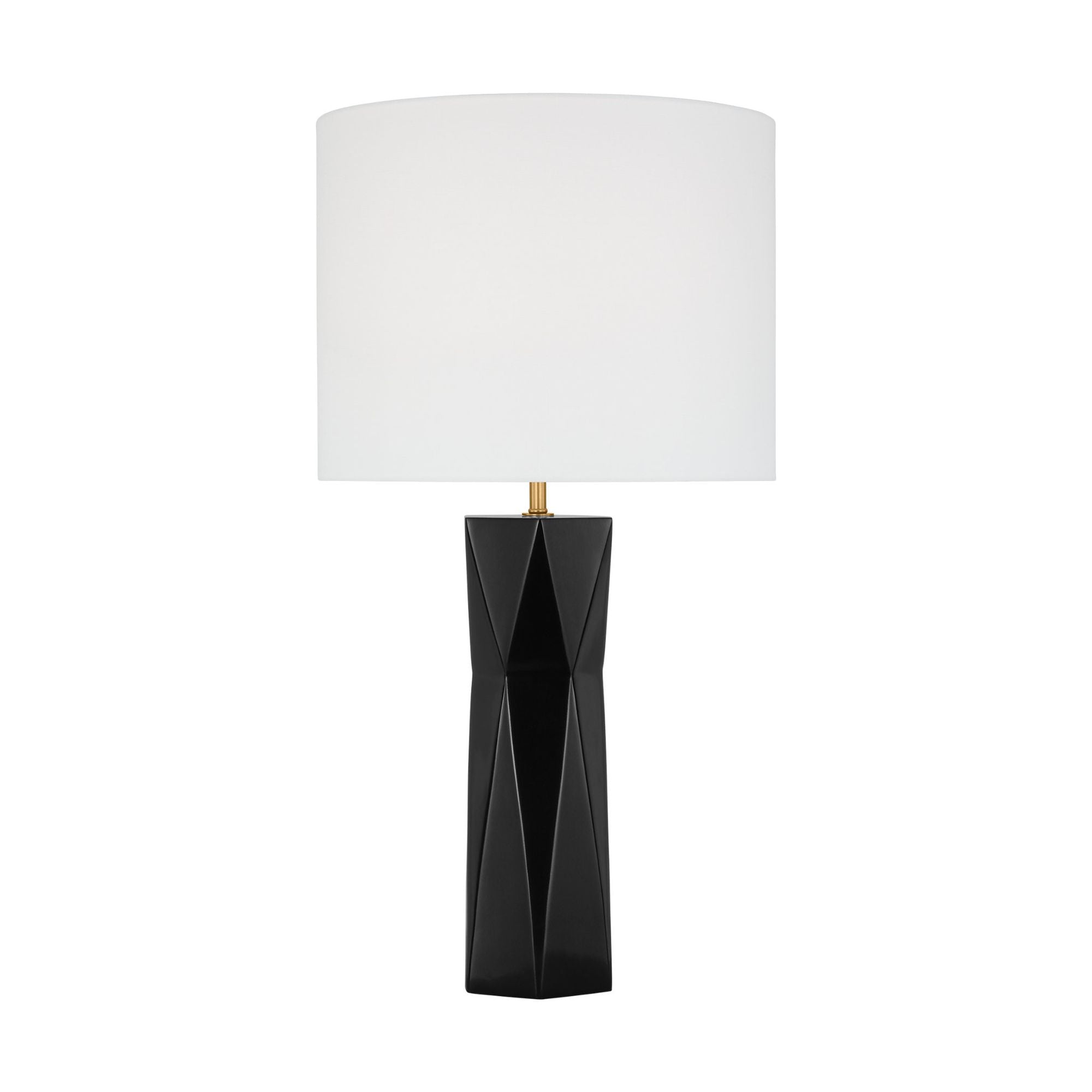 Drew & Jonathan Fernwood Medium Table Lamp in Gloss Black