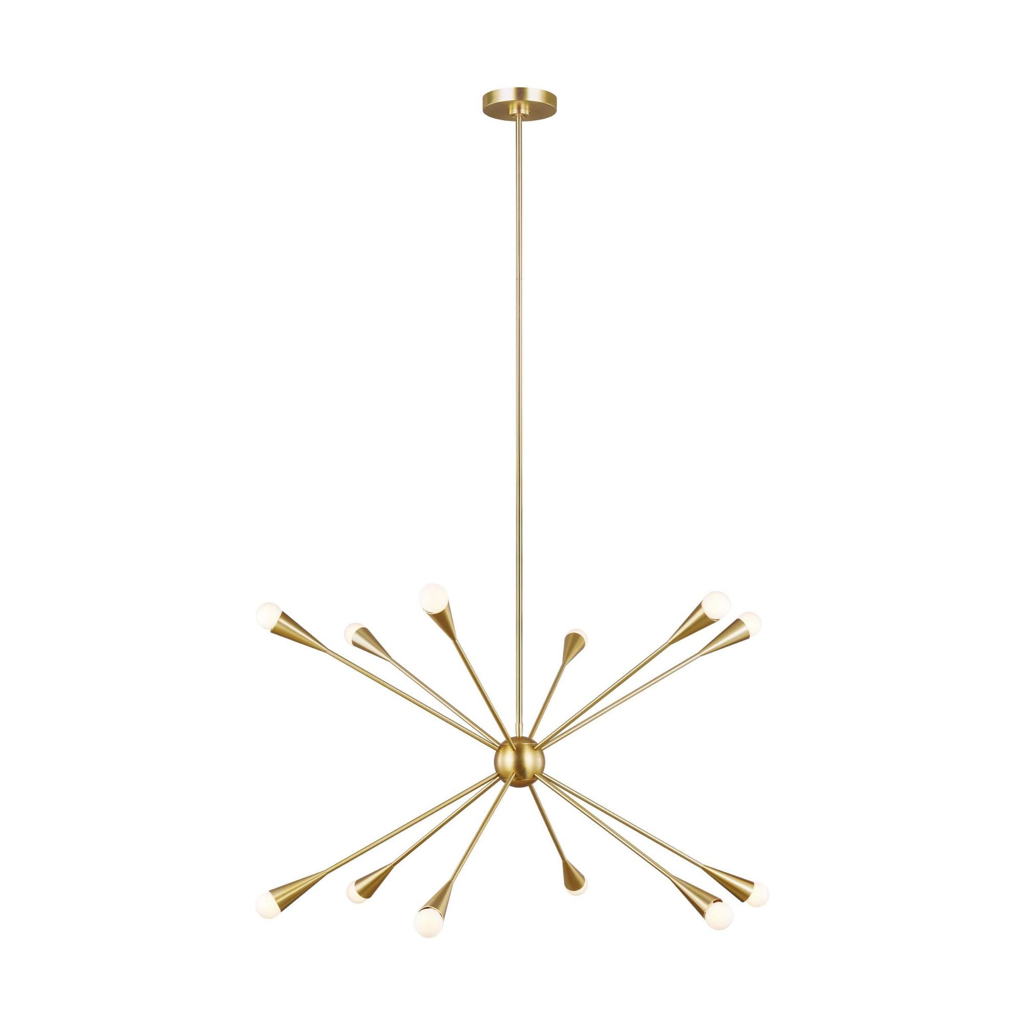 Ellen DeGeneres Jax Large Chandelier in Burnished Brass