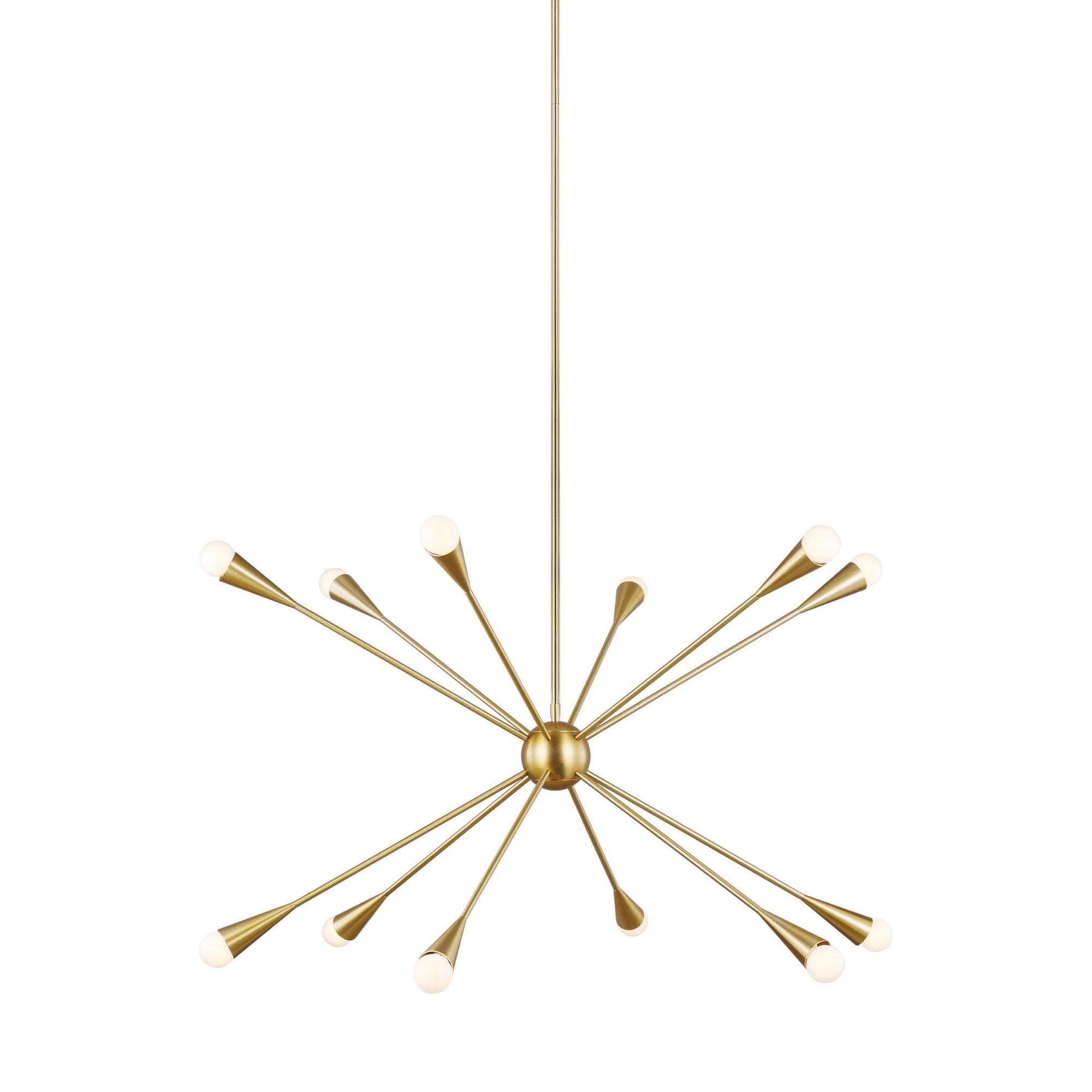 Ellen DeGeneres Jax Large Chandelier in Burnished Brass