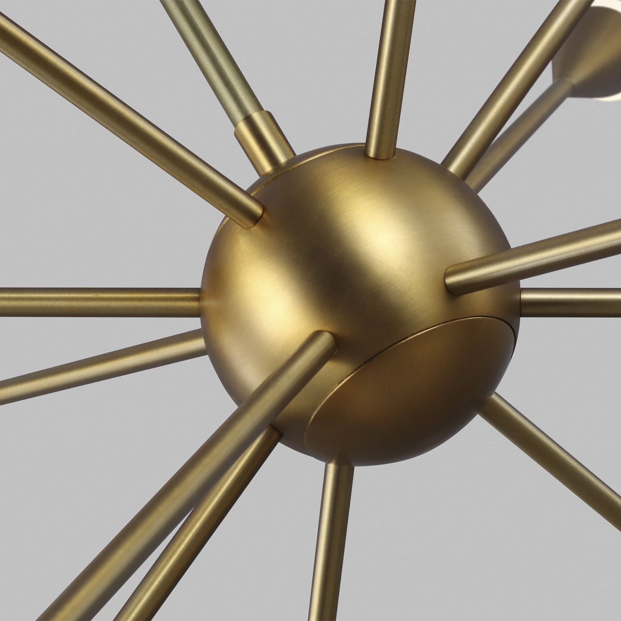 Ellen DeGeneres Jax Large Chandelier in Burnished Brass