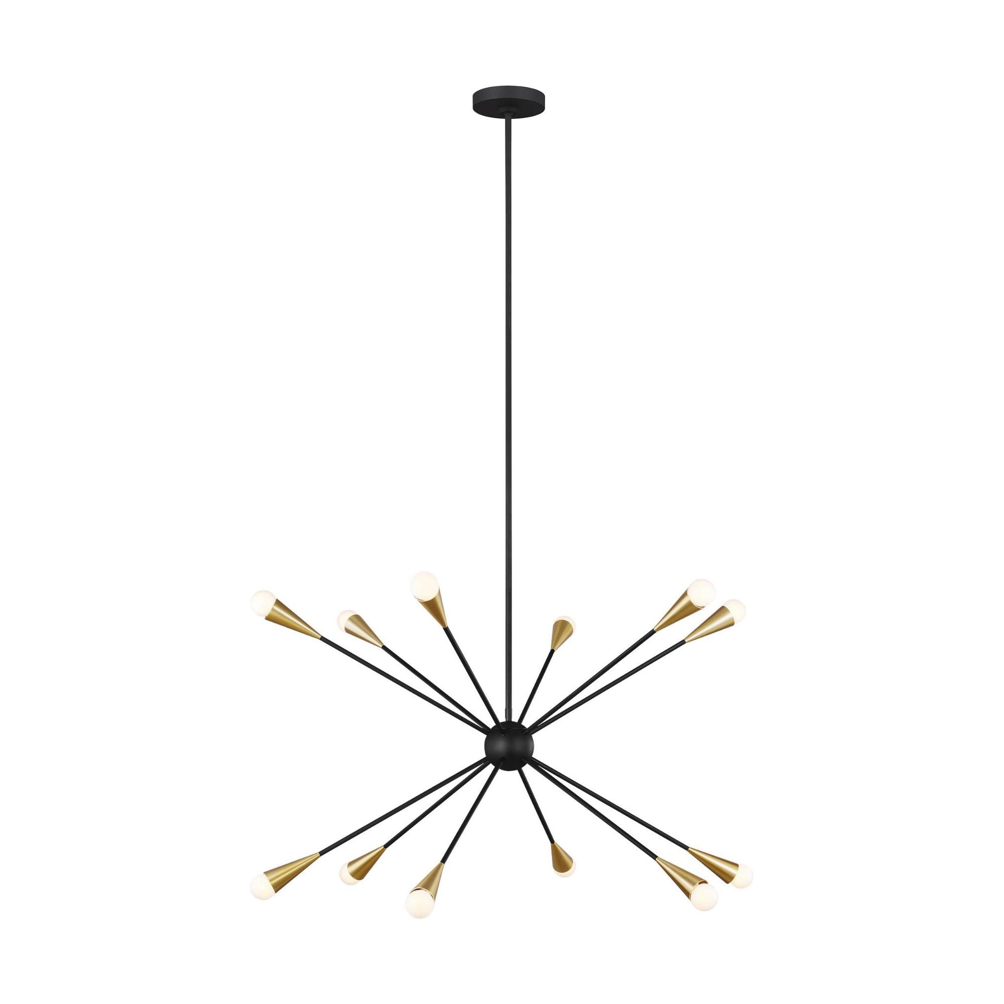 Ellen DeGeneres Jax Large Chandelier in Midnight Black