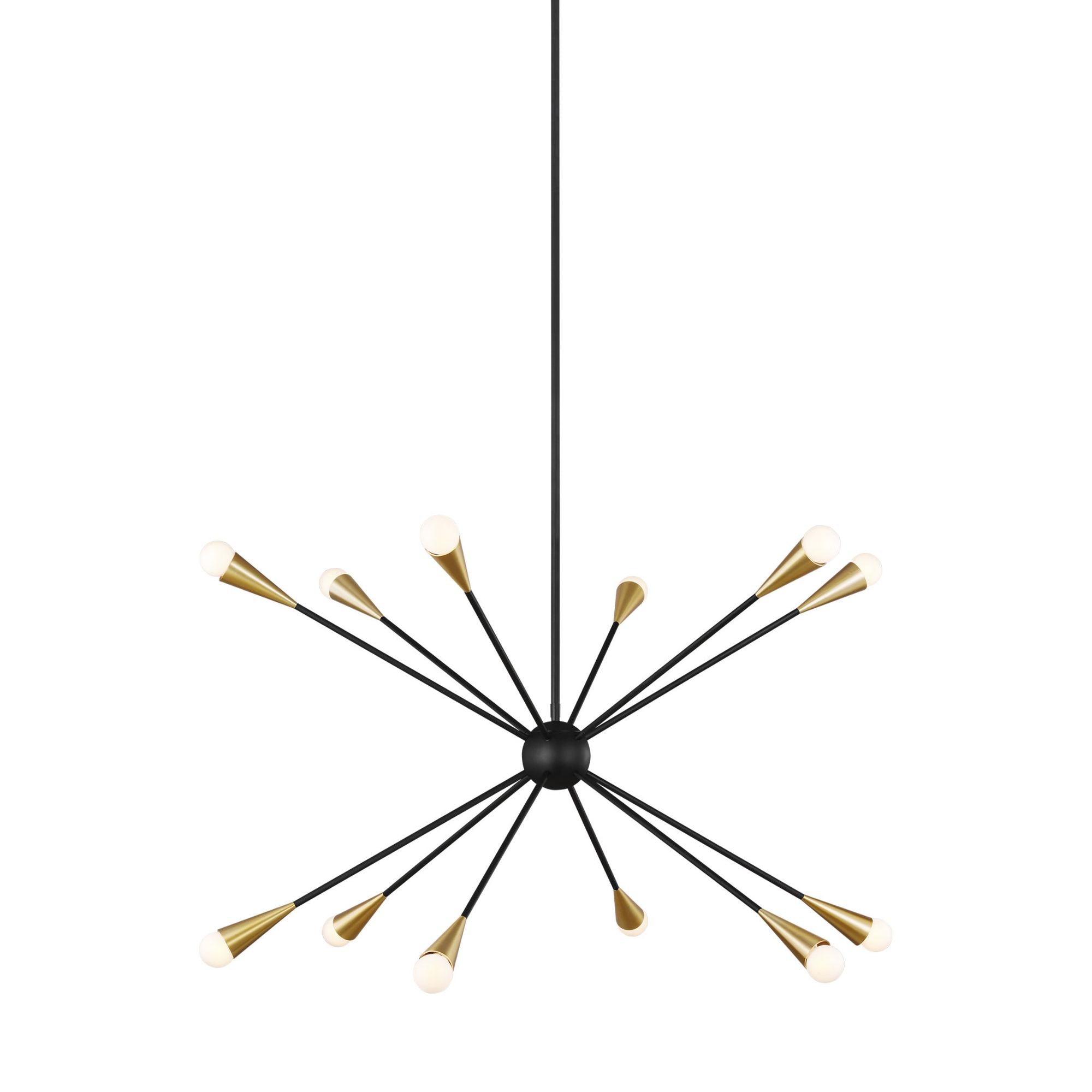 Ellen DeGeneres Jax Large Chandelier in Midnight Black