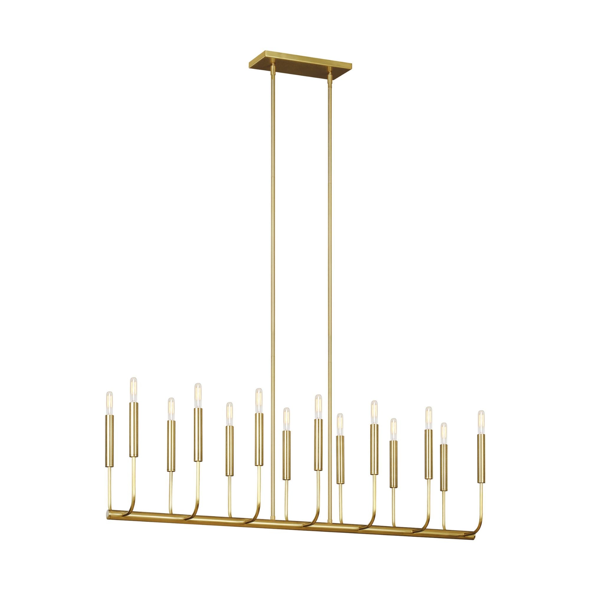 Ellen DeGeneres Brianna Linear Chandelier in Burnished Brass