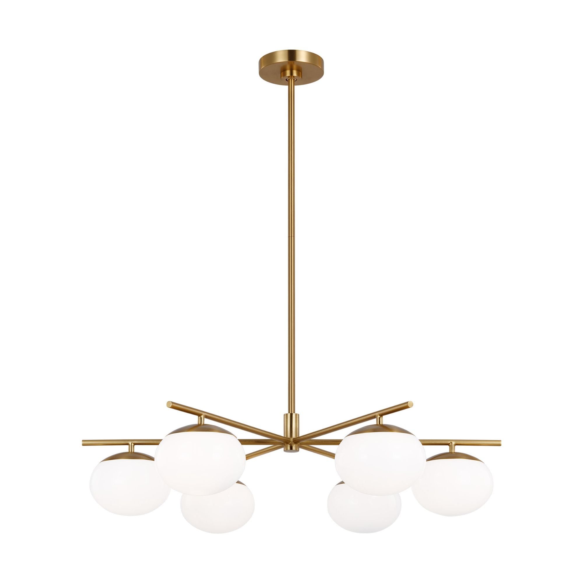 Ellen DeGeneres Lune Large Chandelier in Burnished Brass