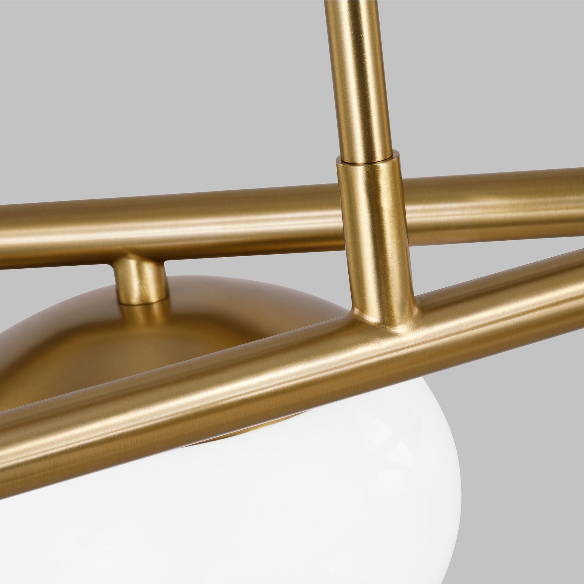 Ellen DeGeneres Lune Medium Linear Chandelier in Burnished Brass