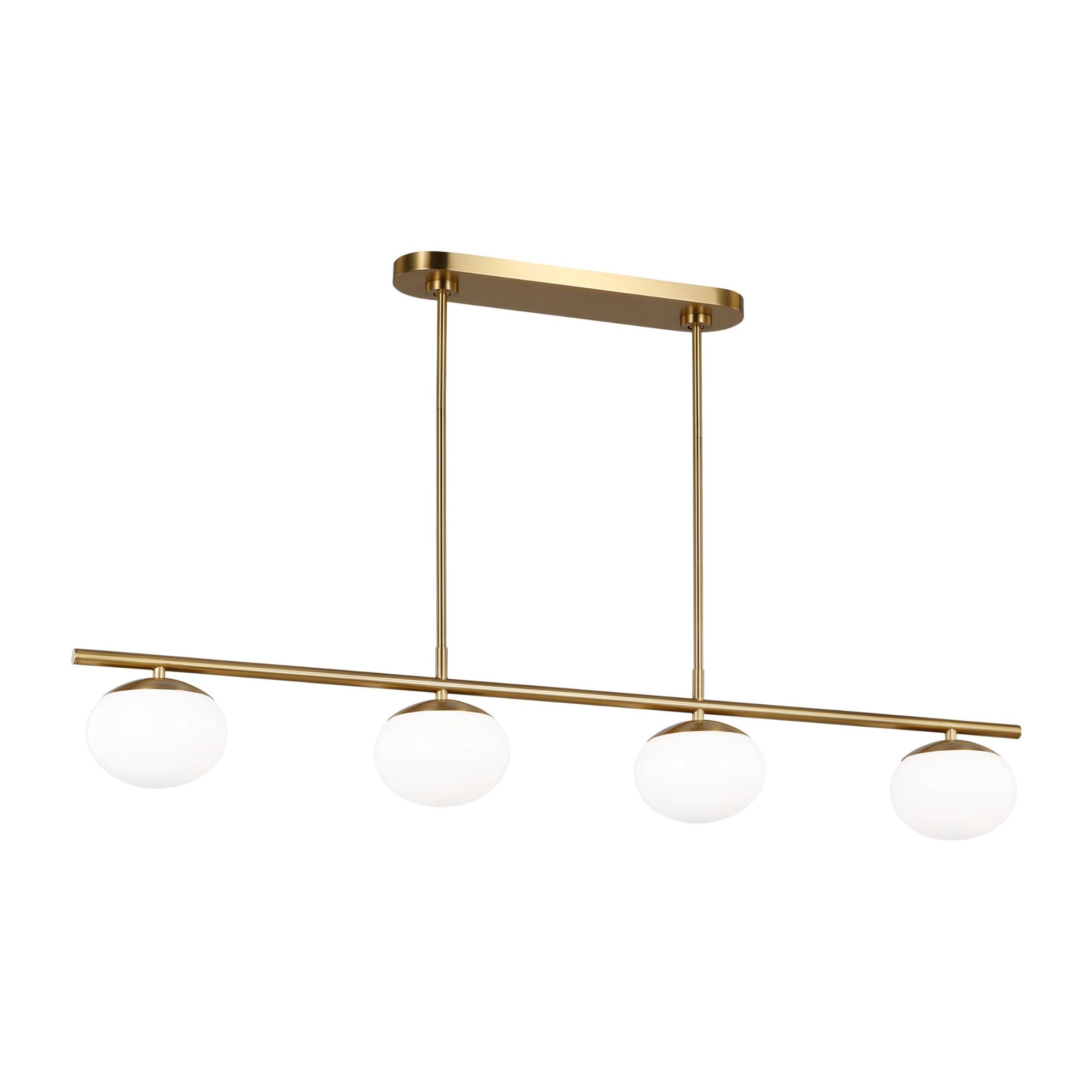 Ellen DeGeneres Lune Large Linear Chandelier in Burnished Brass
