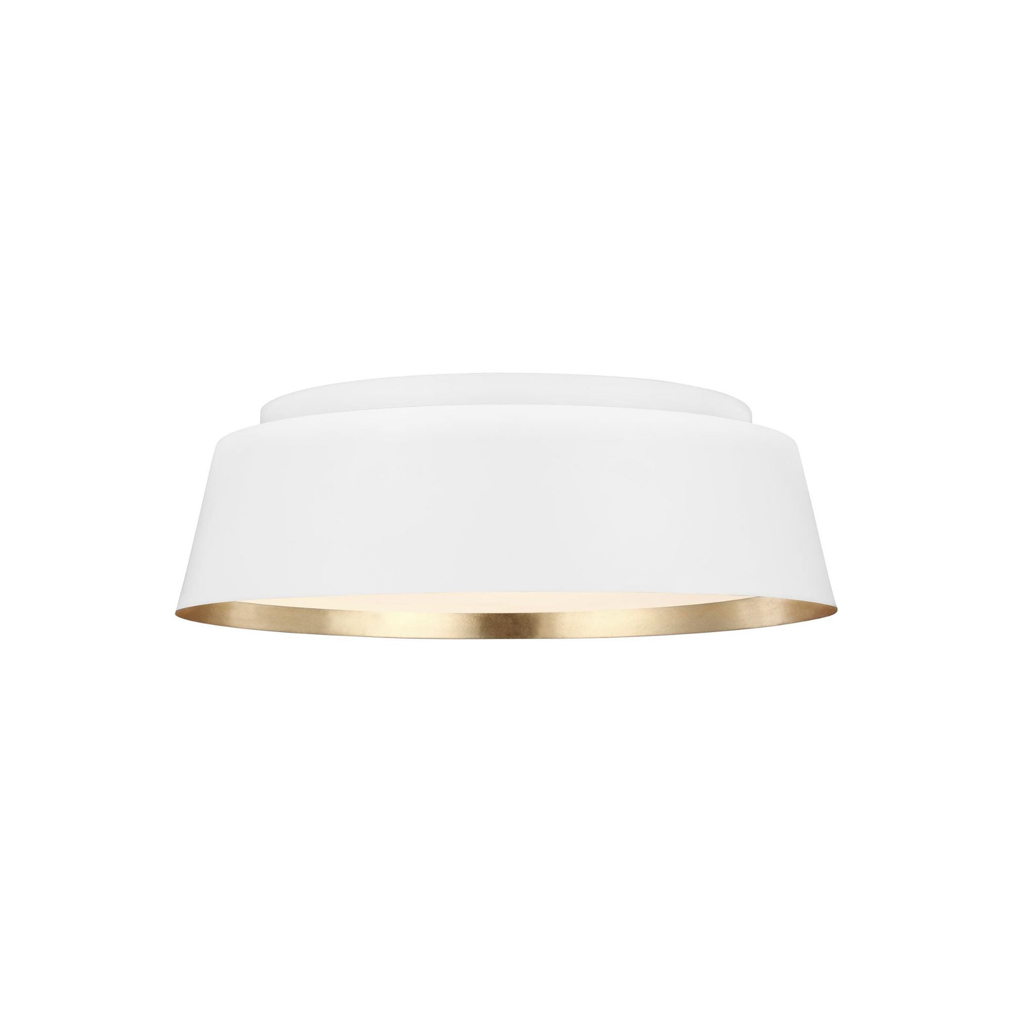 Ellen DeGeneres Asher Medium Flush Mount in Matte White