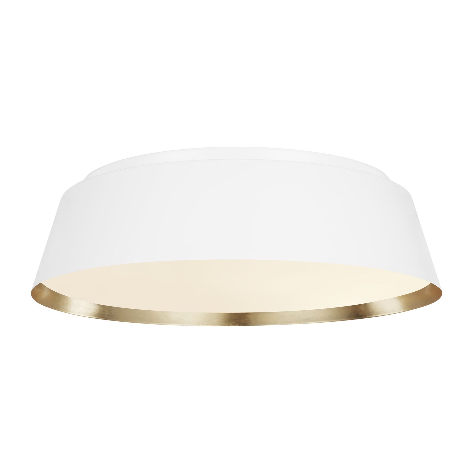 Ellen DeGeneres Asher Large Flush Mount in Matte White