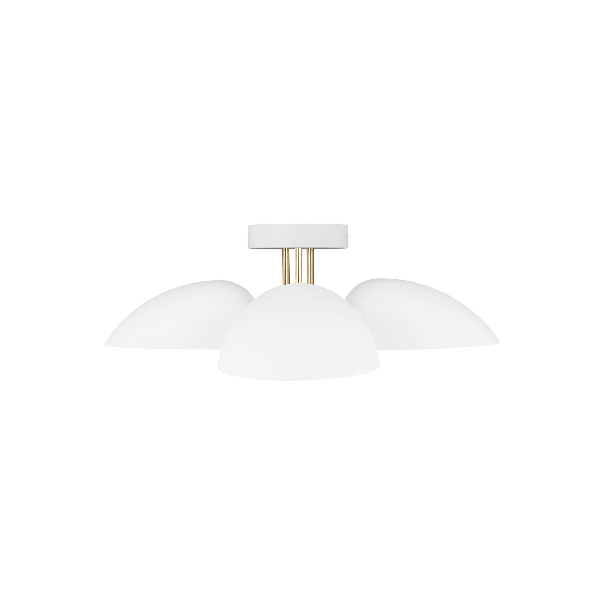 Ellen DeGeneres Jane Semi-Flush Mount in Matte White