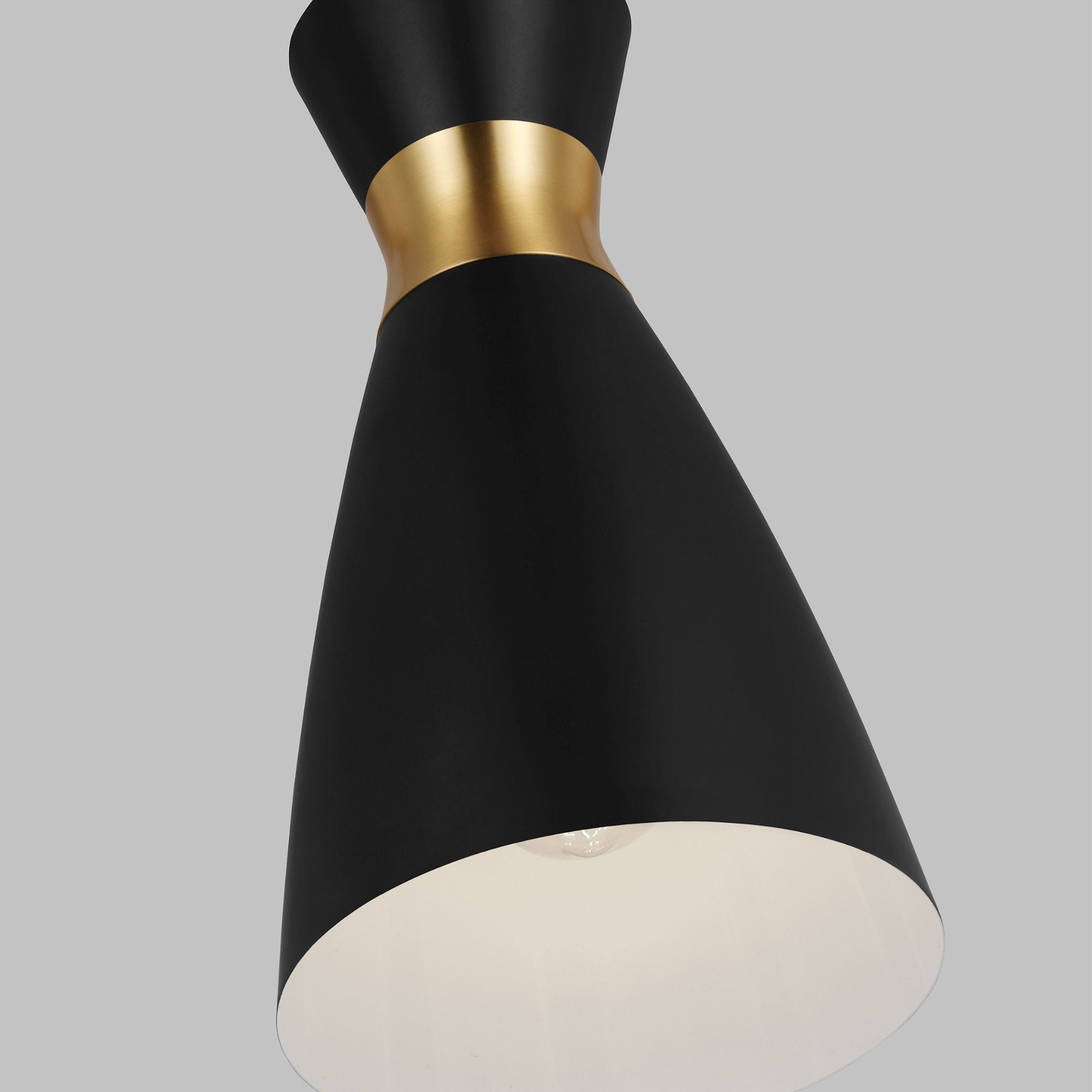 Ellen DeGeneres Heath Small Pendant in Midnight Black and Burnished Brass