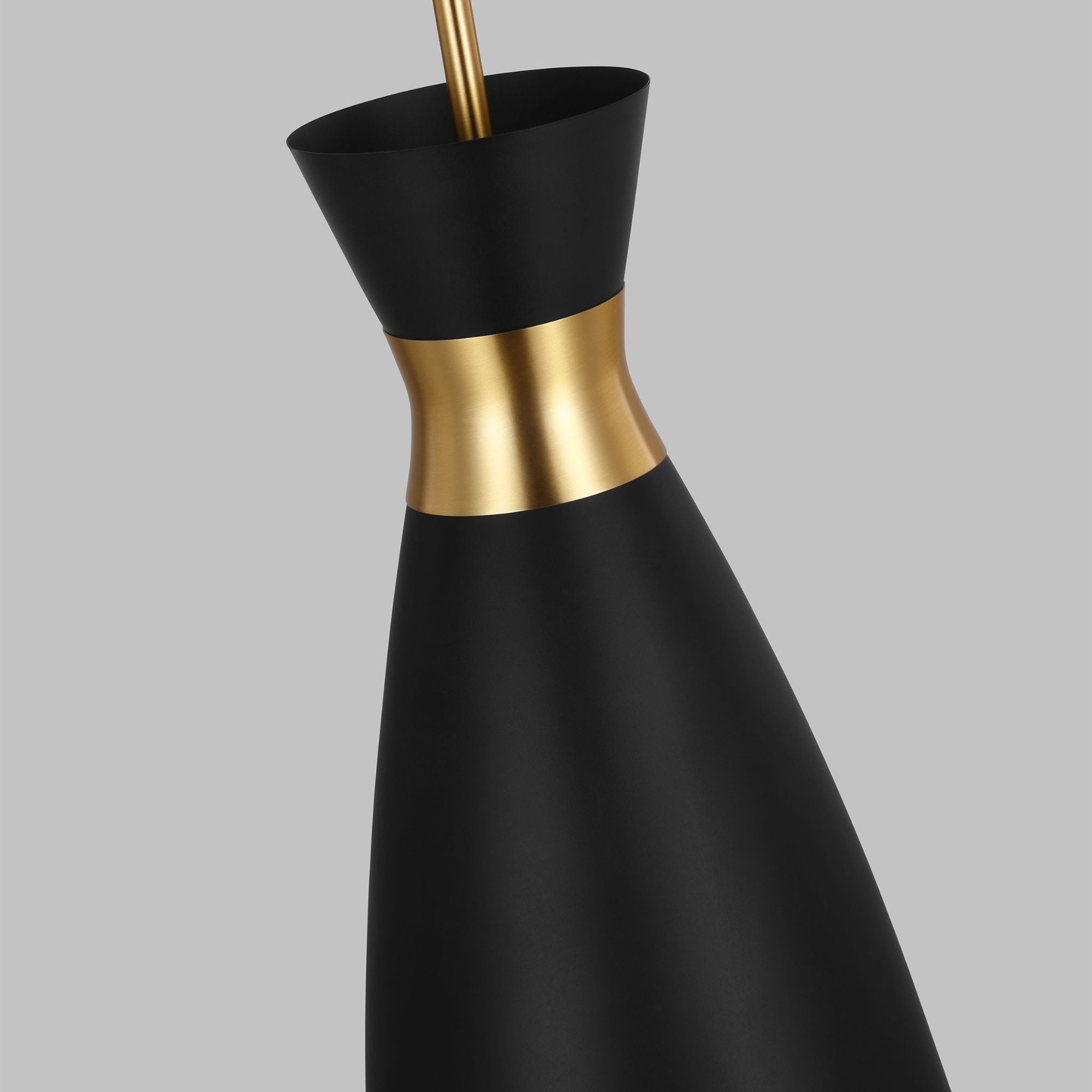 Ellen DeGeneres Heath Small Pendant in Midnight Black and Burnished Brass