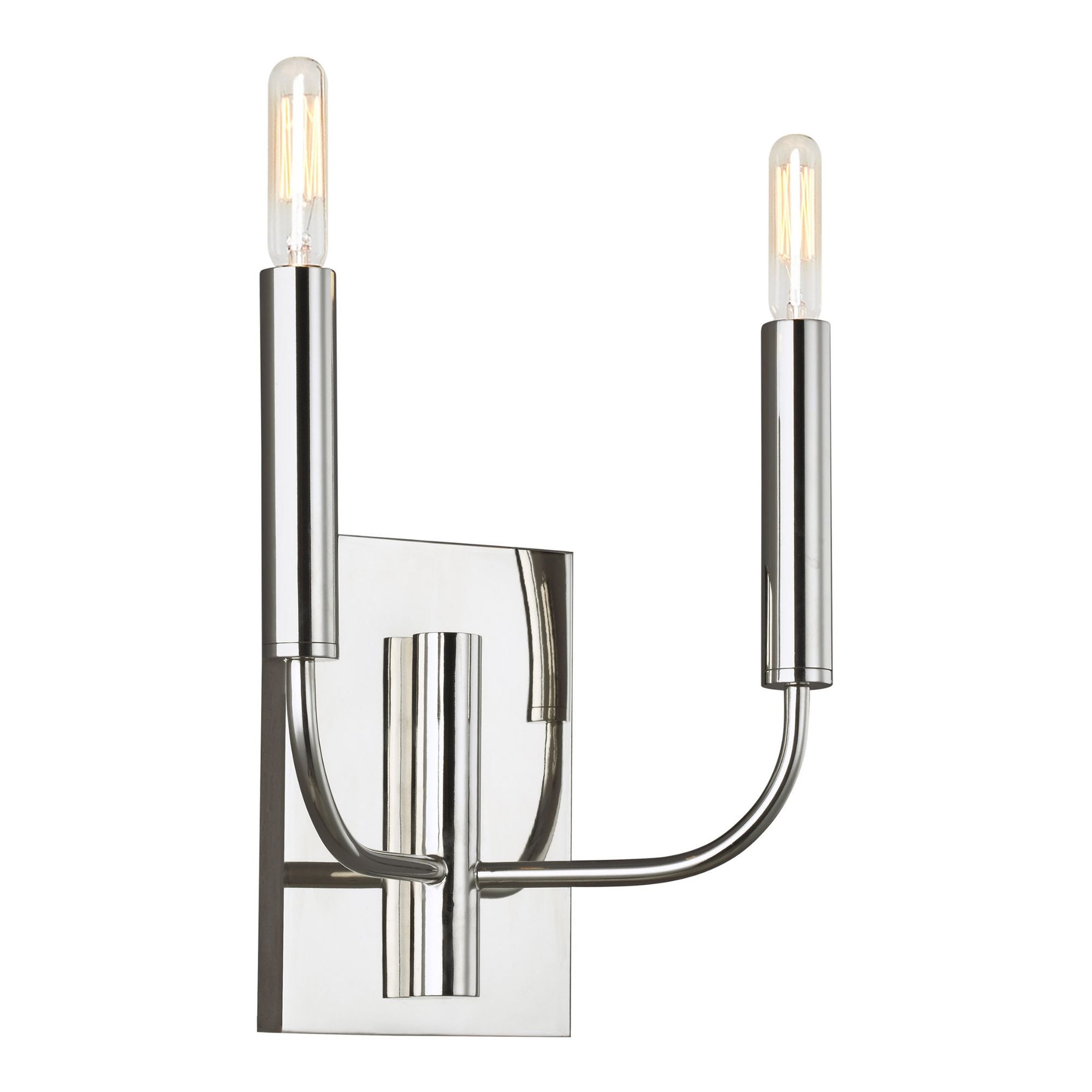 Ellen DeGeneres Brianna Double Sconce in Polished Nickel