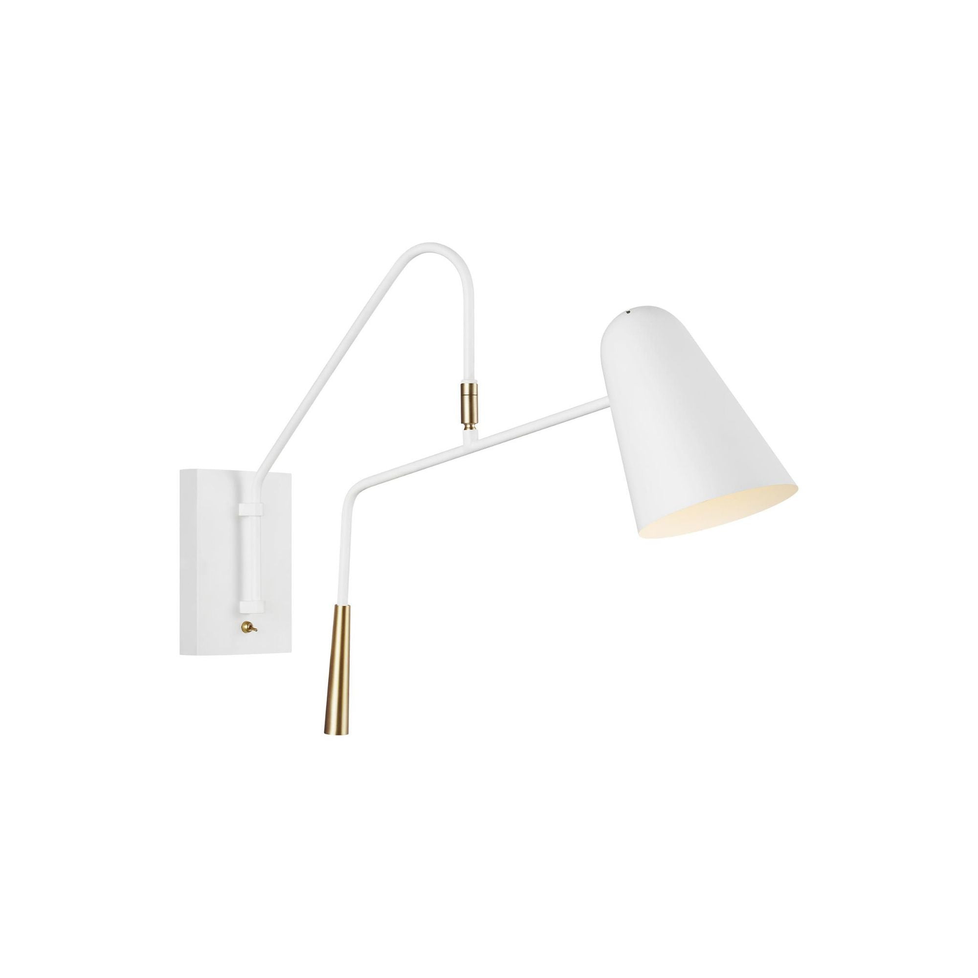 Ellen DeGeneres Simon Task Sconce in Matte White