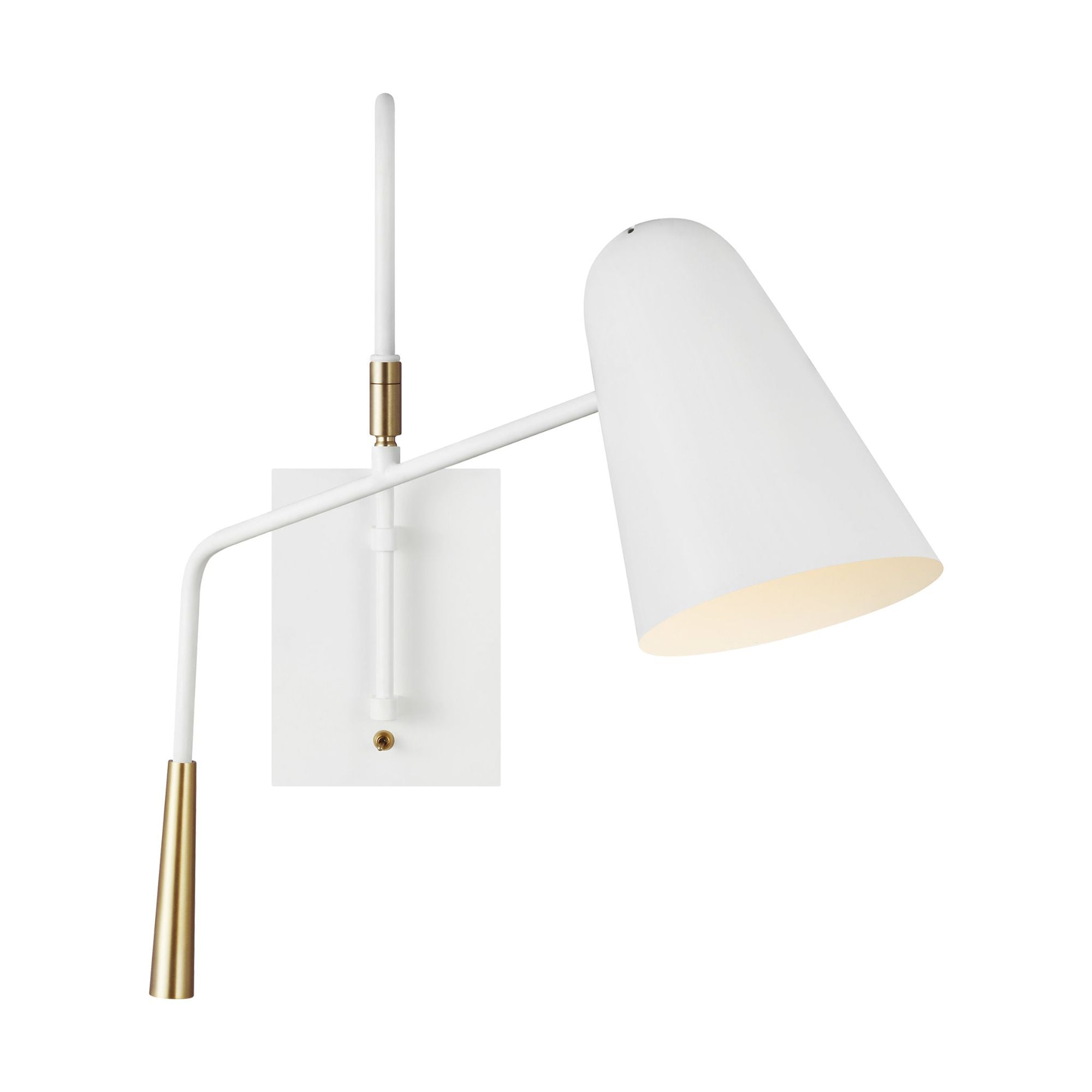 Ellen DeGeneres Simon Task Sconce in Matte White