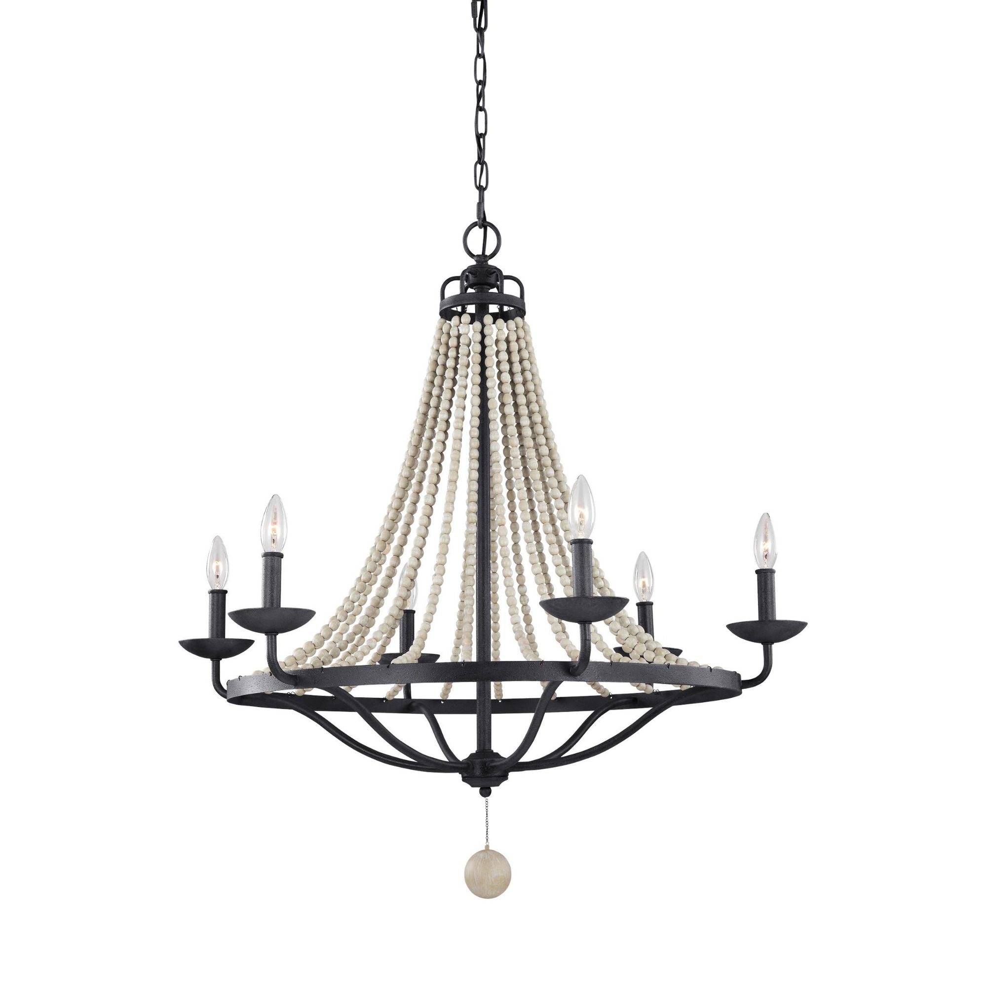 Sean Lavin Nori Large Chandelier in Dark Weathered Zinc / Driftwood Grey