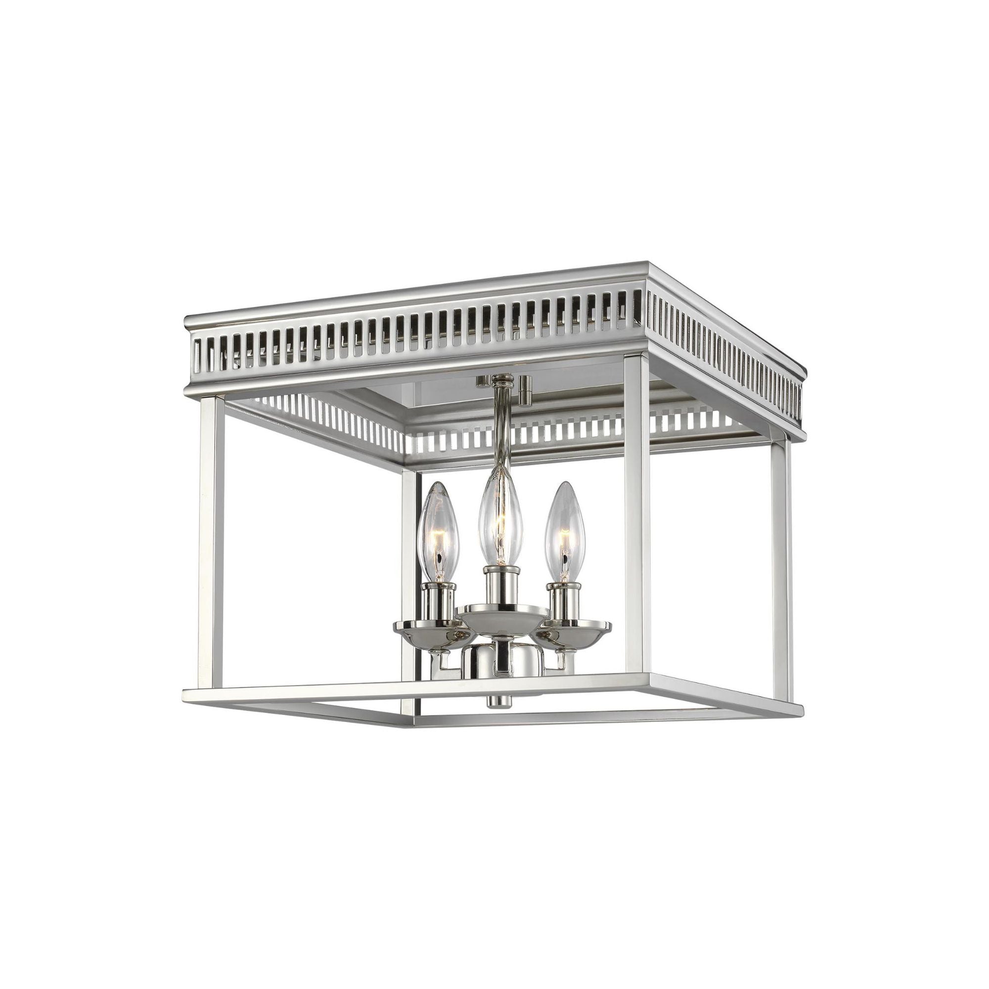 Sean Lavin Woodruff Flush Mount in Polished Nickel