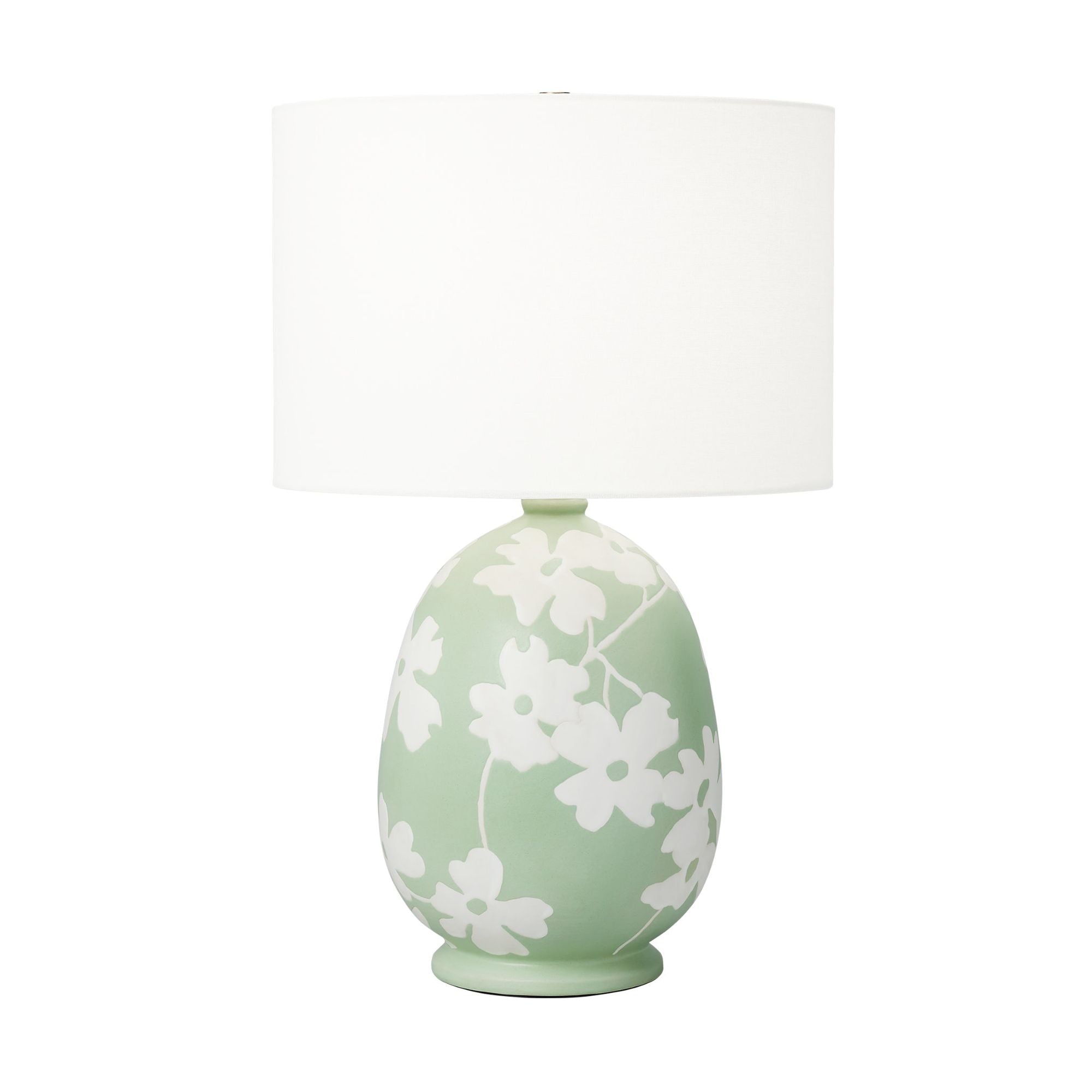Hable Lila Table Lamp in Semi Matte Green