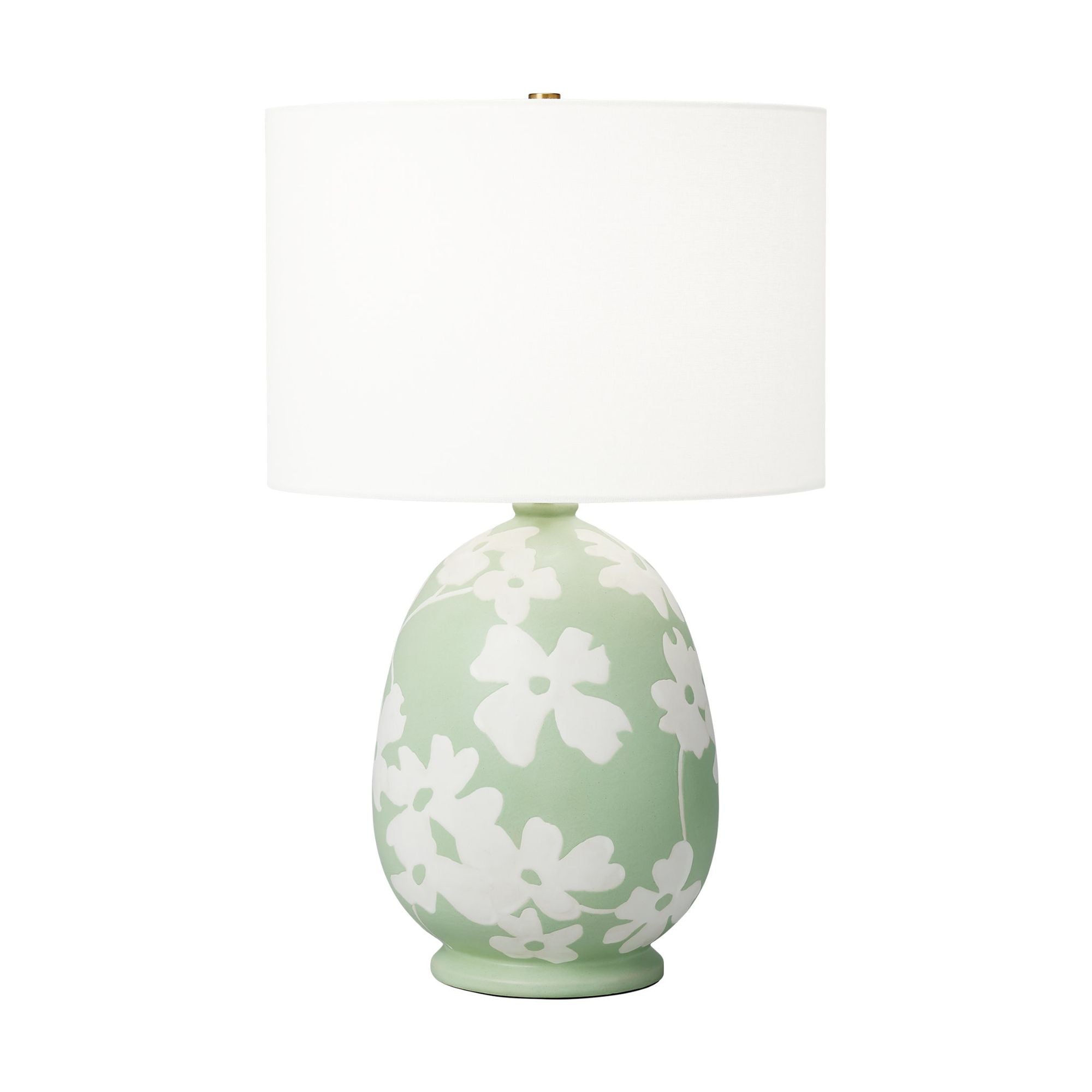 Hable Lila Table Lamp in Semi Matte Green