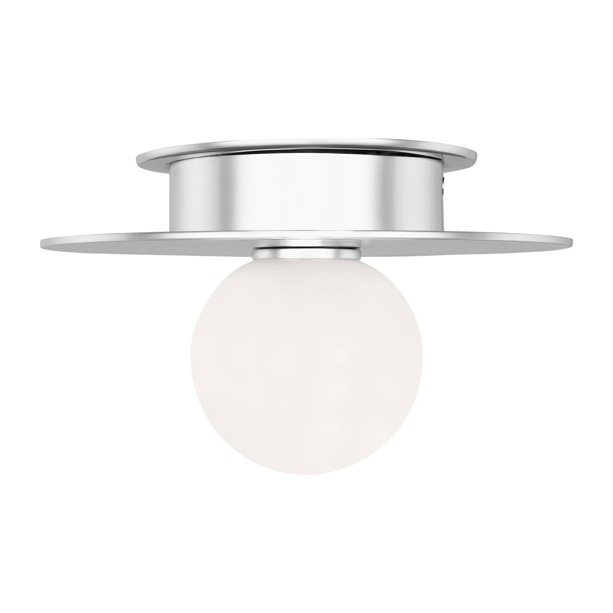 Kelly Wearstler Nodes Small Flush Mount in Polished Nickel