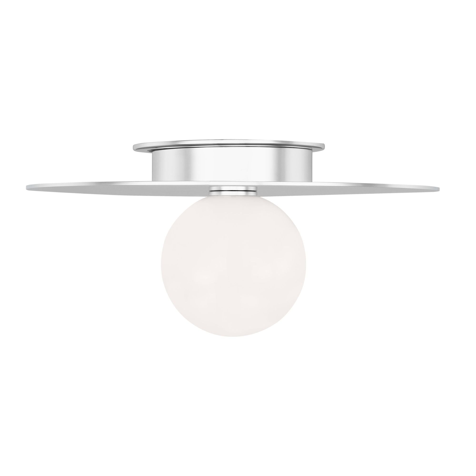 Kelly Wearstler Nodes Medium Flush Mount in Polished Nickel