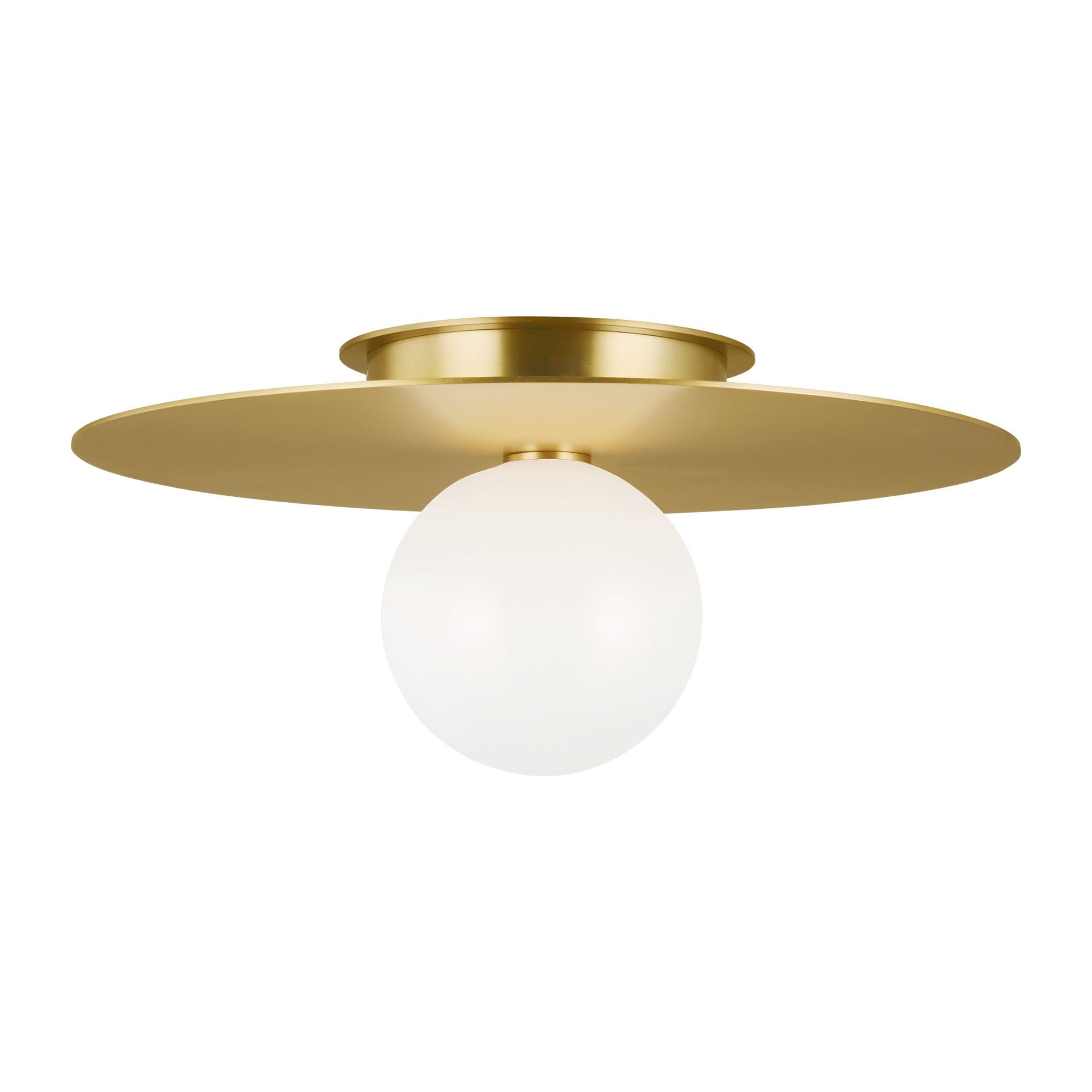 Kelly Wearstler Nodes Large Flush Mount in Burnished Brass