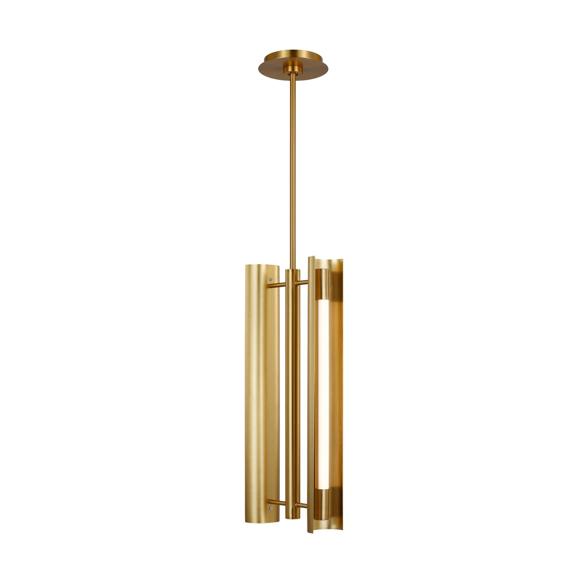 Kelly Wearstler Carson Two Light Pendant in Burnished Brass