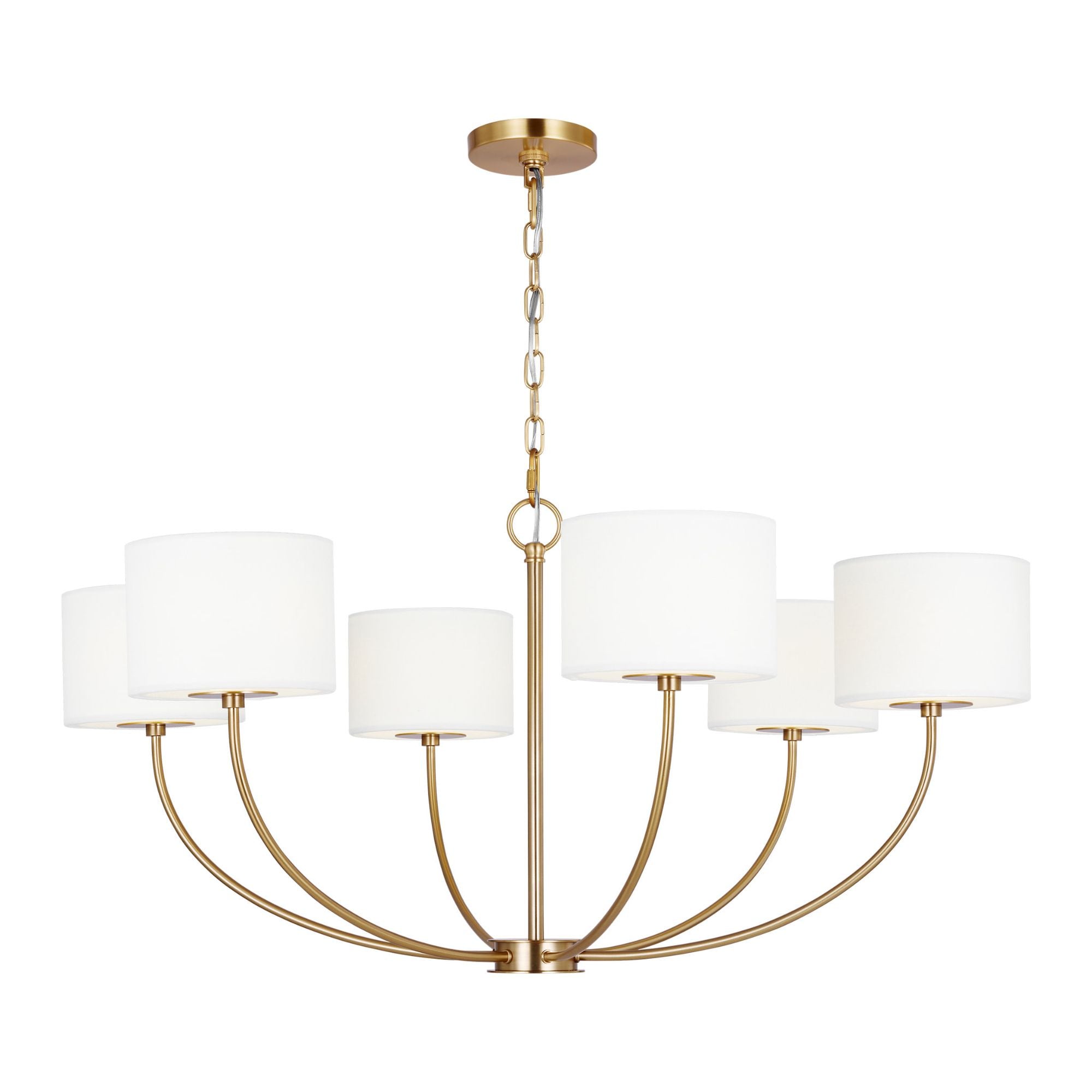 kate spade new york Sawyer Medium Chandelier in Burnished Brass