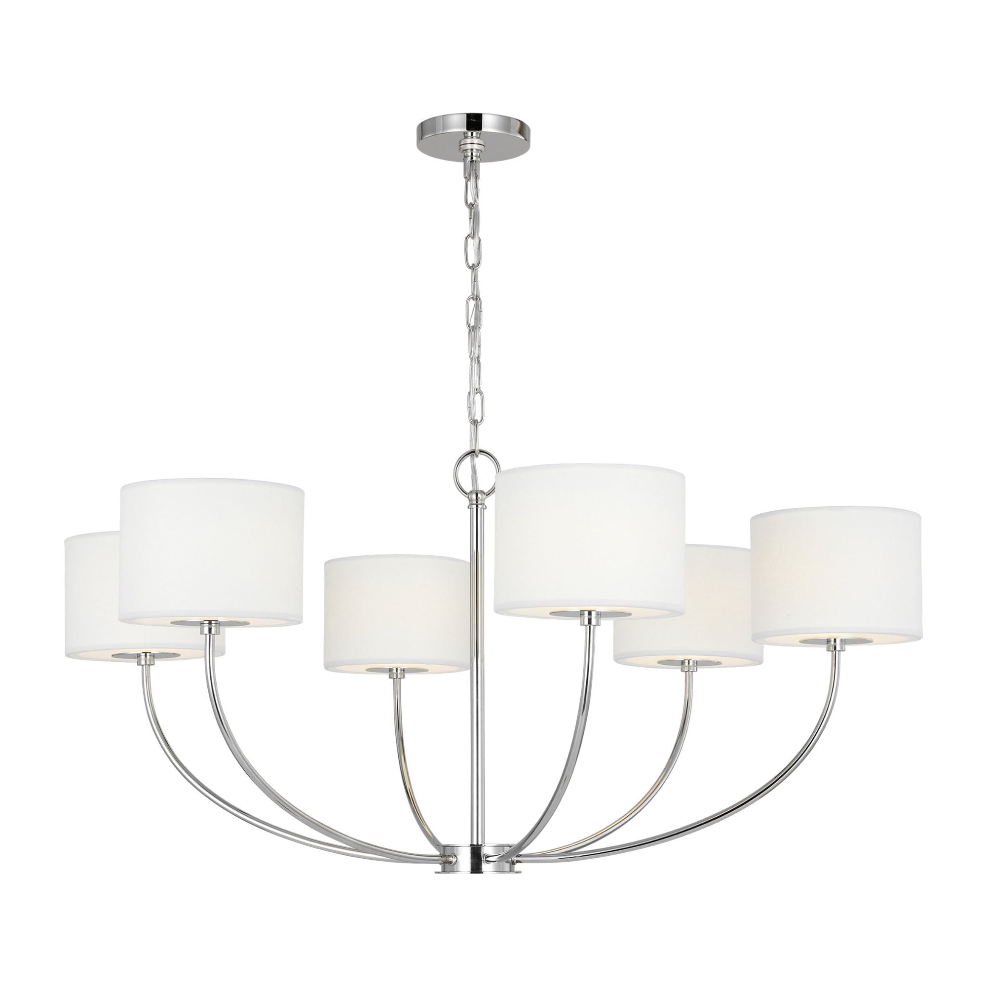kate spade new york Sawyer Medium Chandelier in Polished Nickel